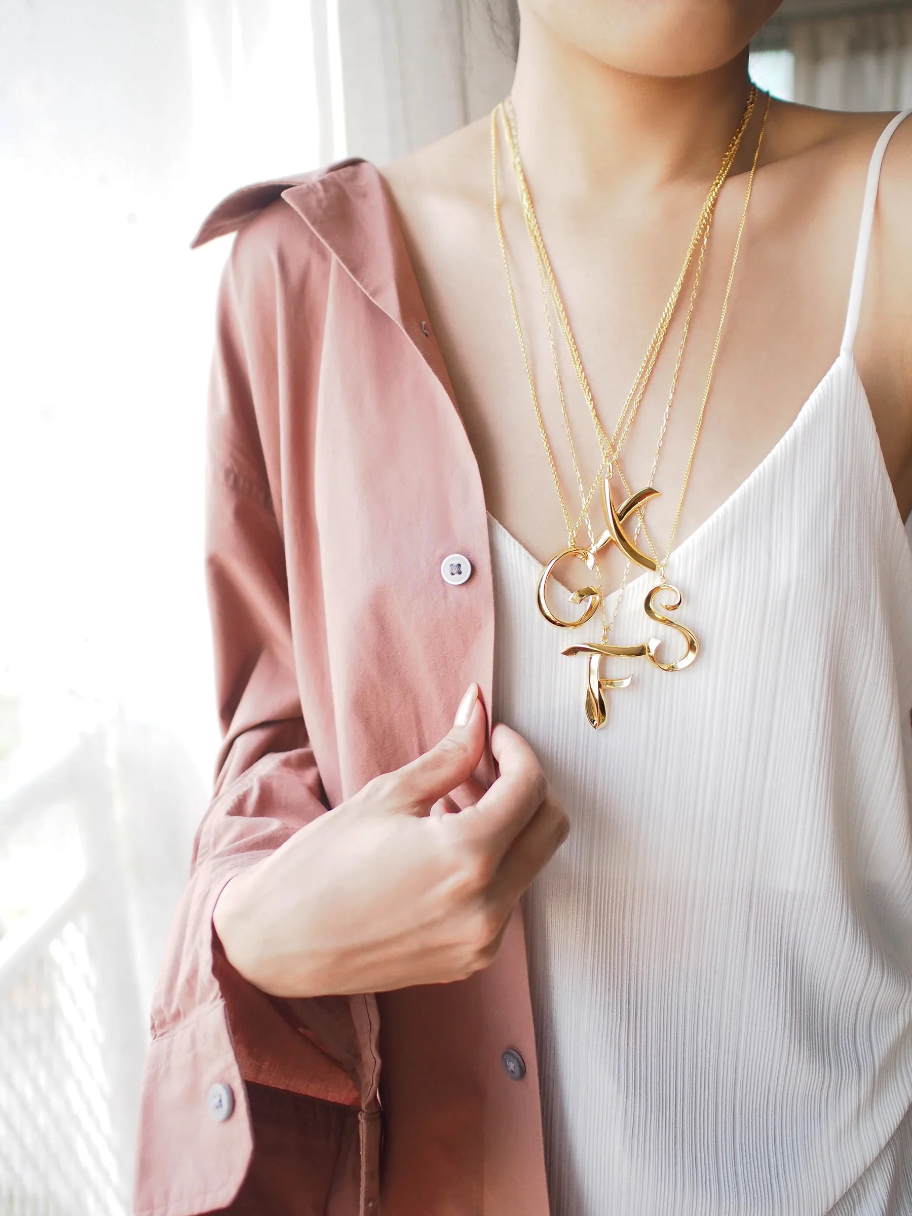 Alphabet X Gold - Ketting - Image 3