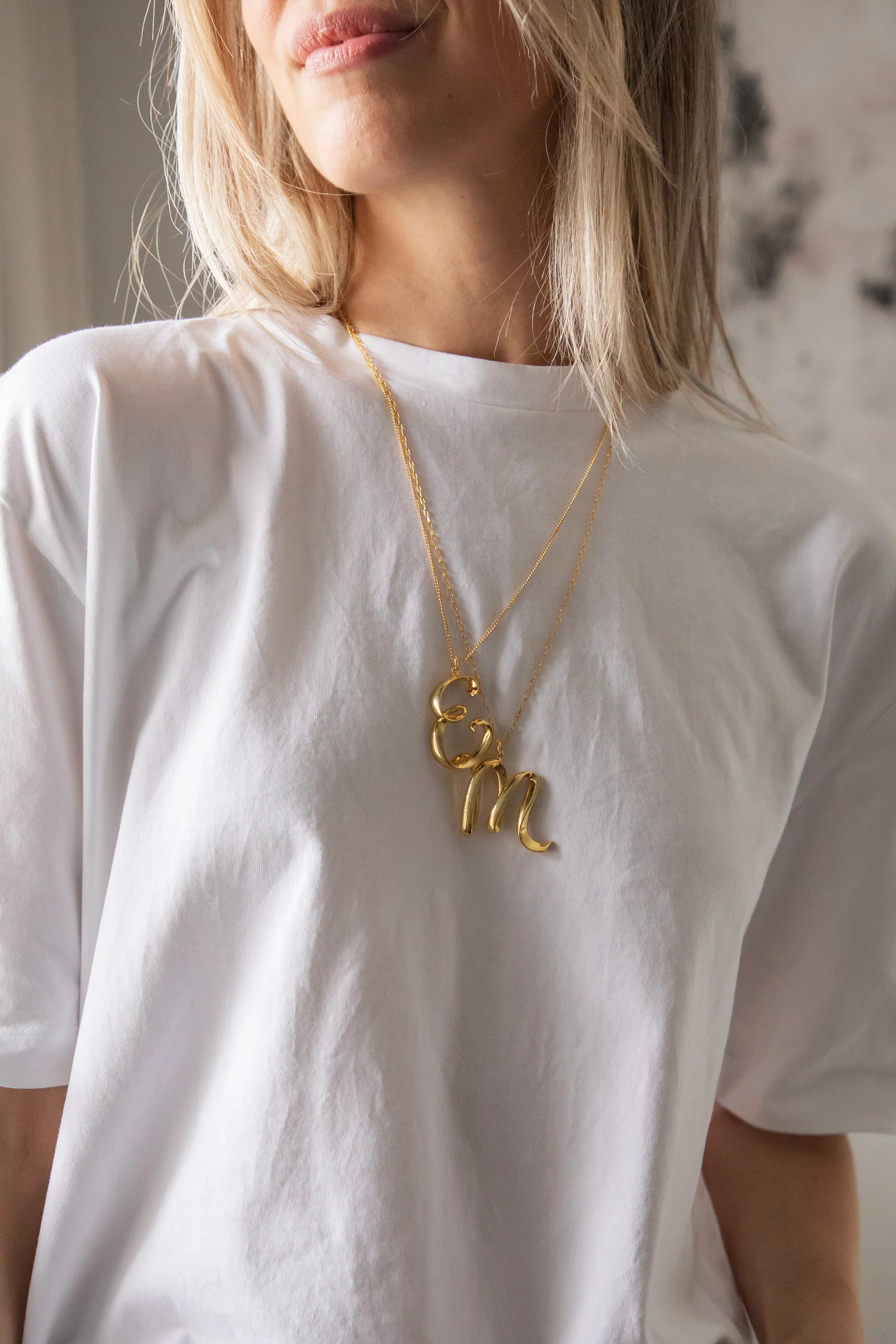Alphabet E Gold - Ketting - Image 11