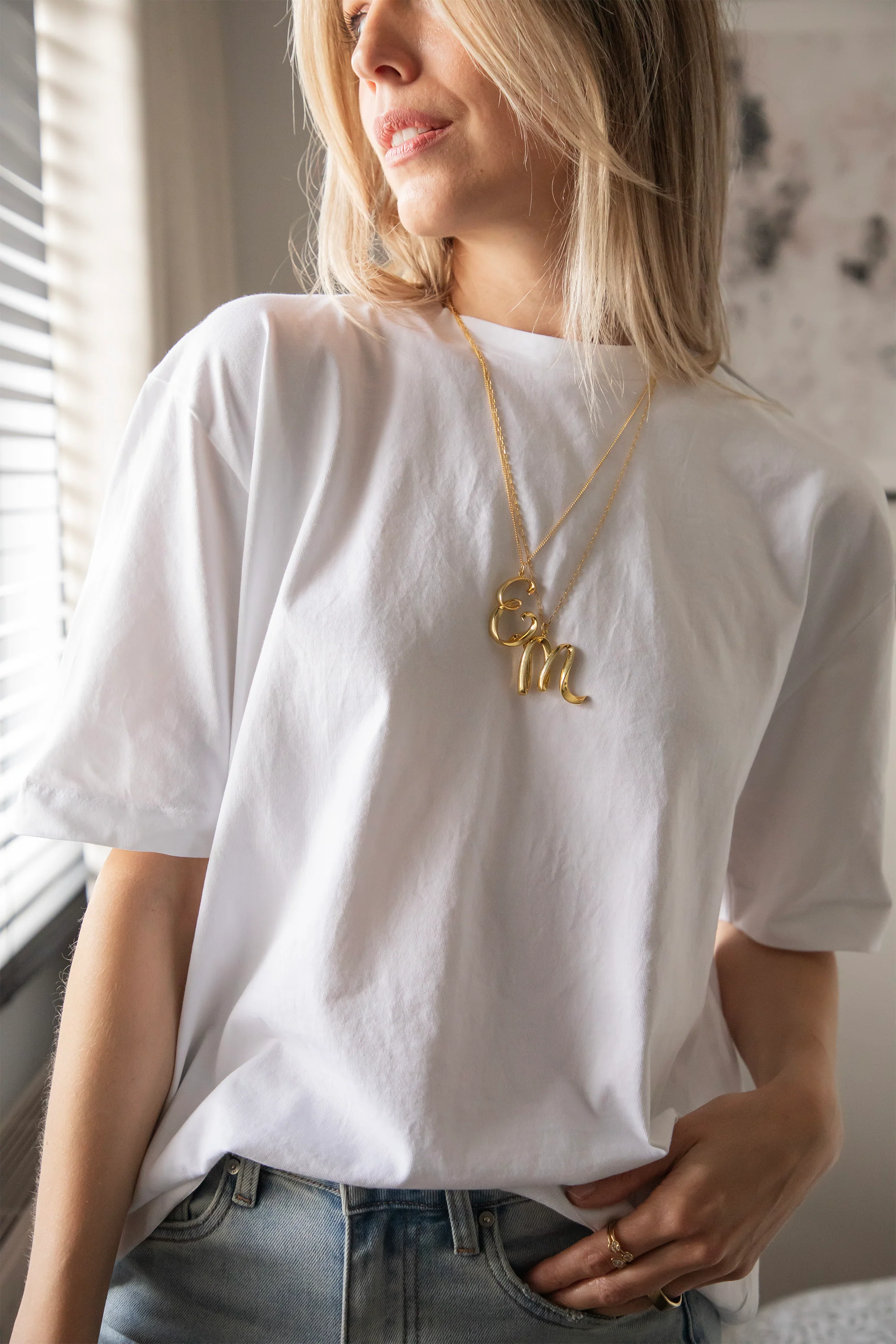 Alphabet E Gold - Ketting - Image 13