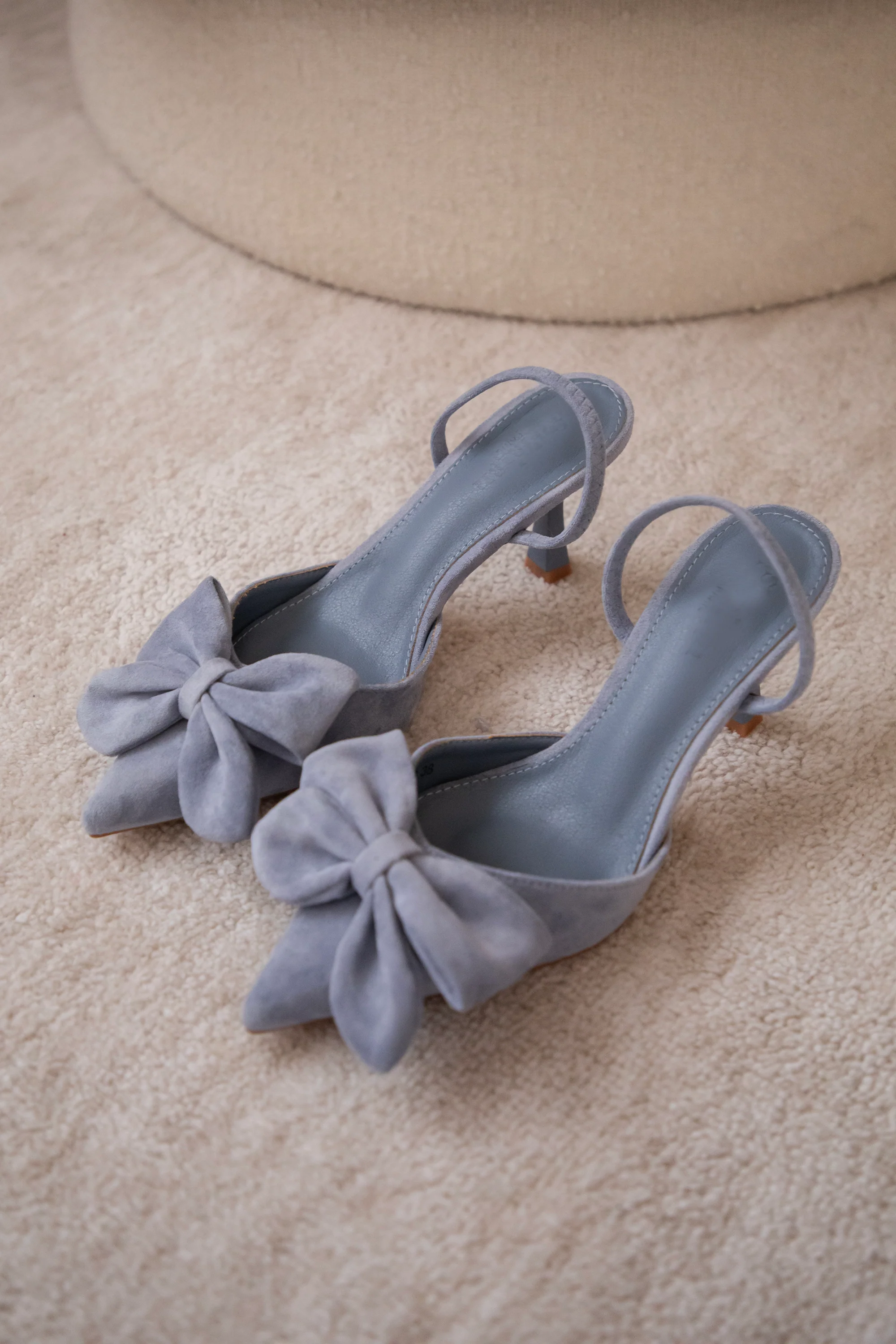 Bow On My Toe Blue - Heels - Image 4