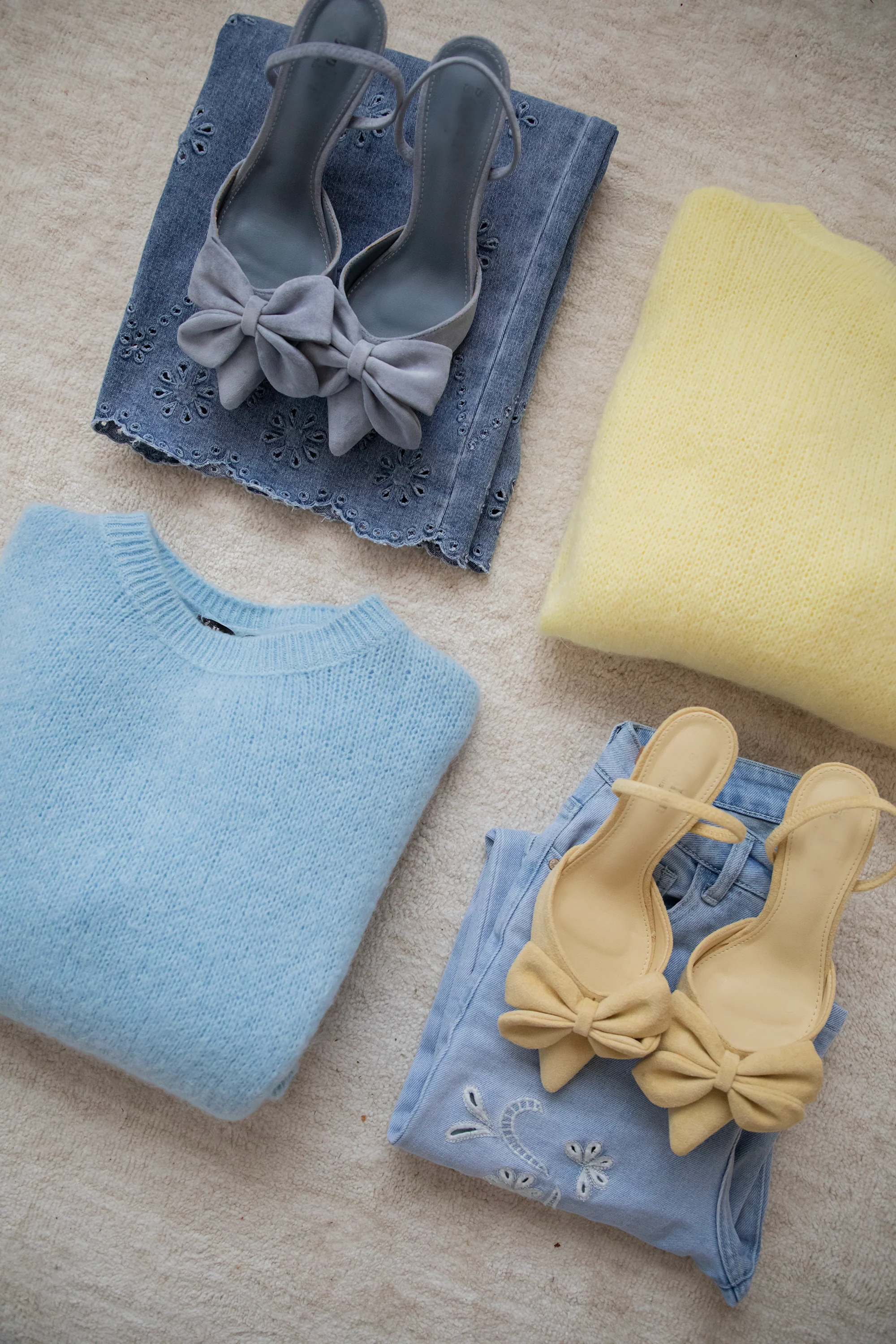 Bow On My Toe Blue - Heels - Image 5