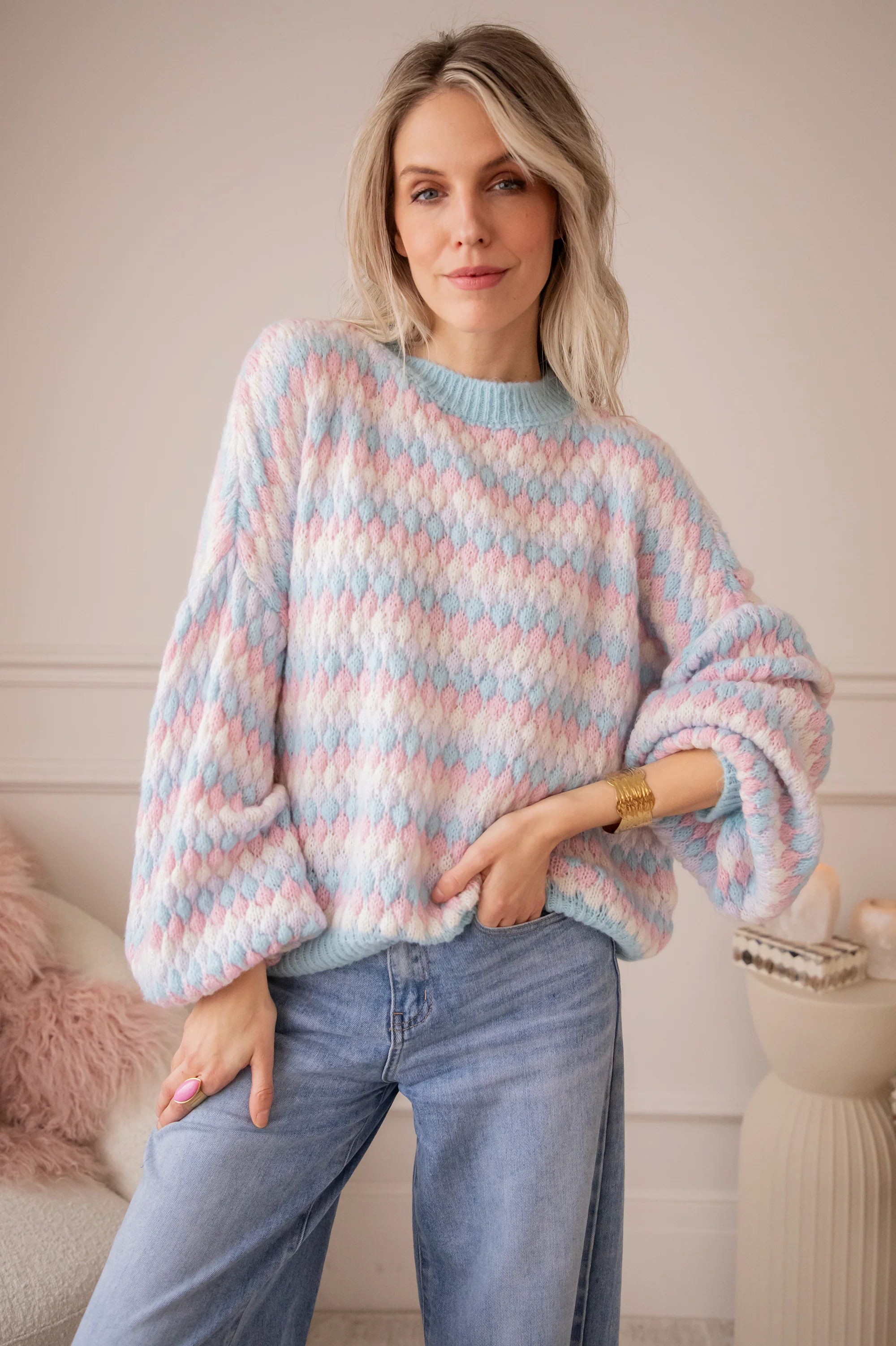 Bubbly Dreams Baby Blue/Baby Pink - Trui - Image 10