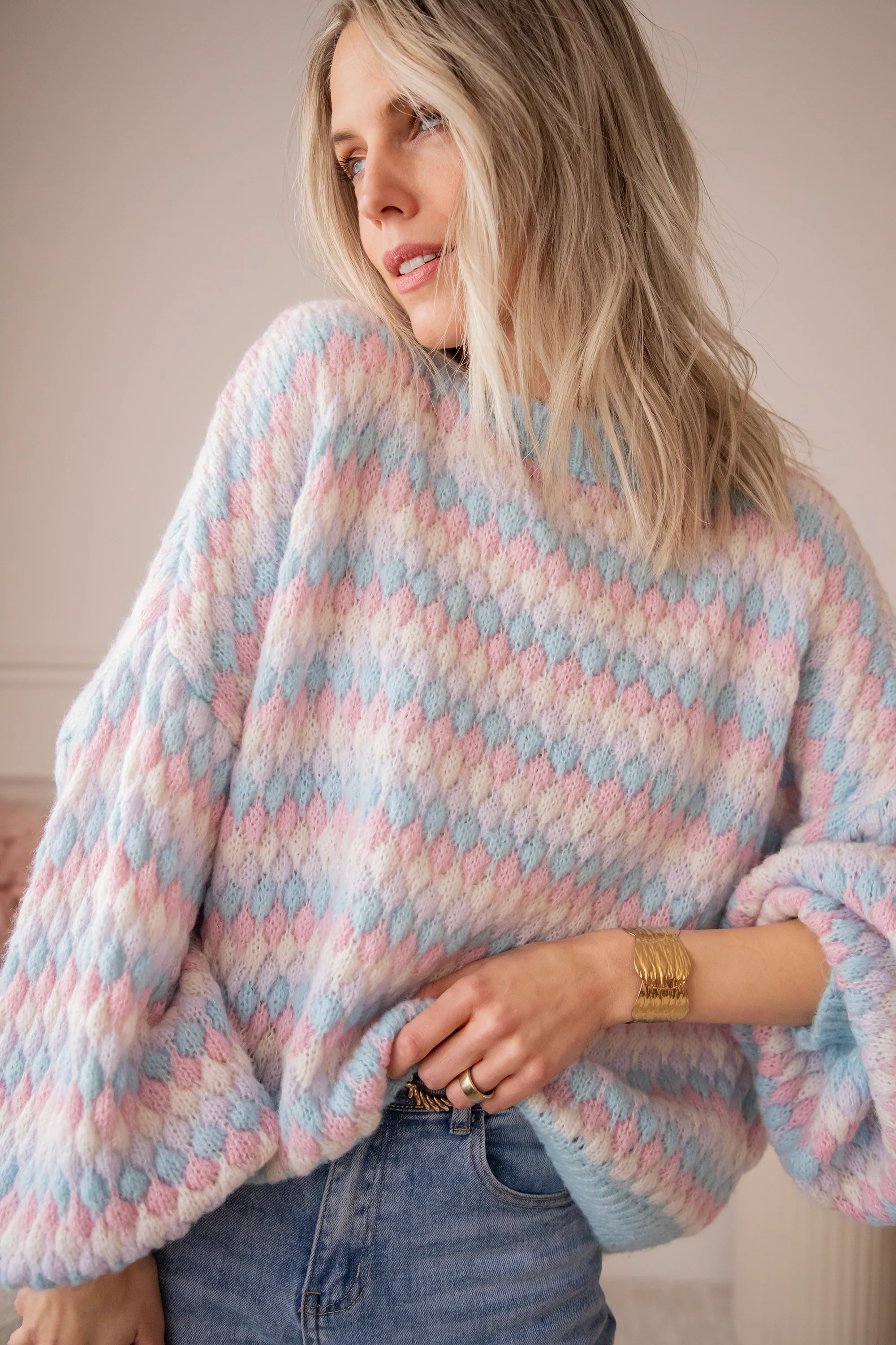 Bubbly Dreams Baby Blue/Baby Pink - Trui - Image 3