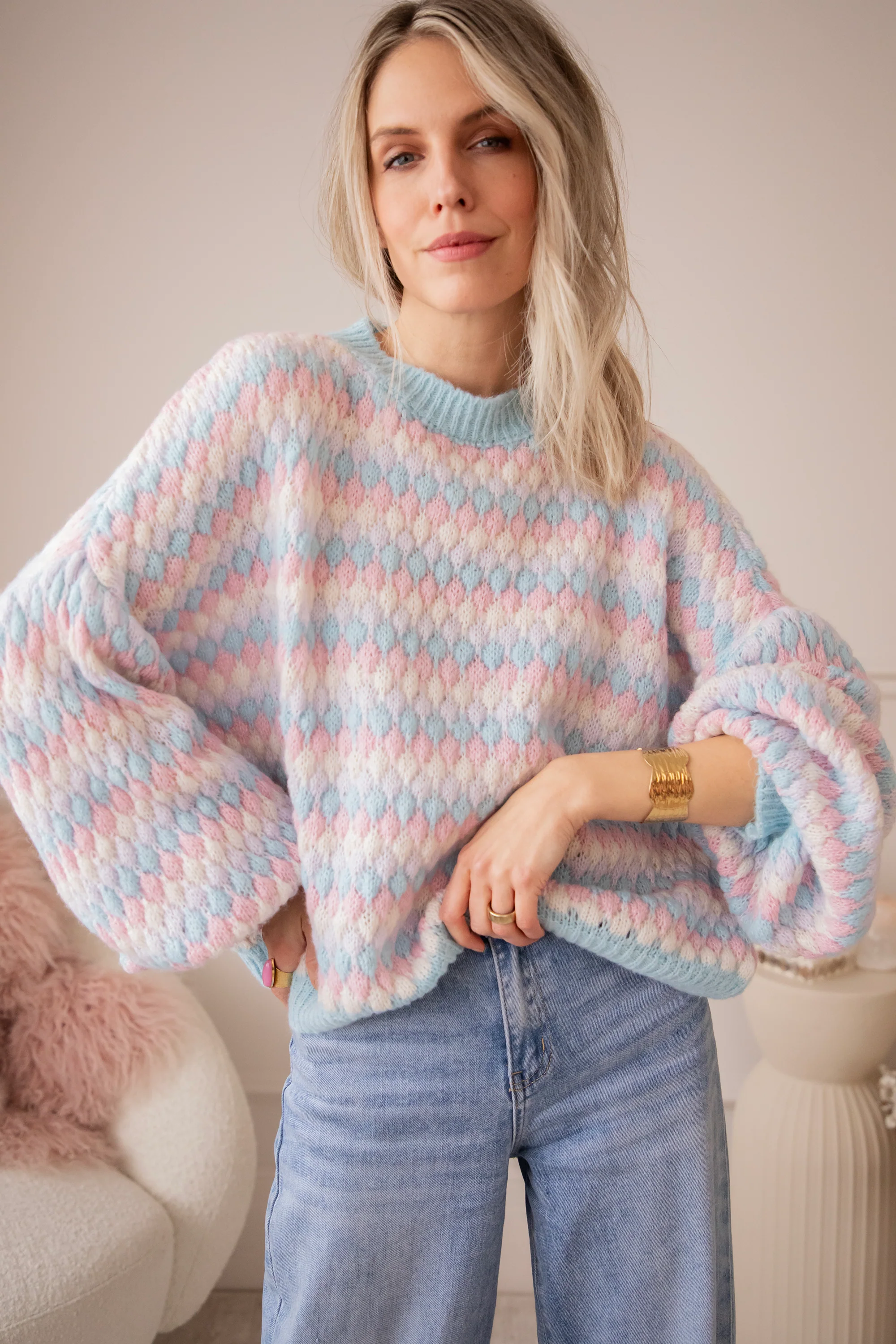 Bubbly Dreams Baby Blue/Baby Pink - Trui - Image 7