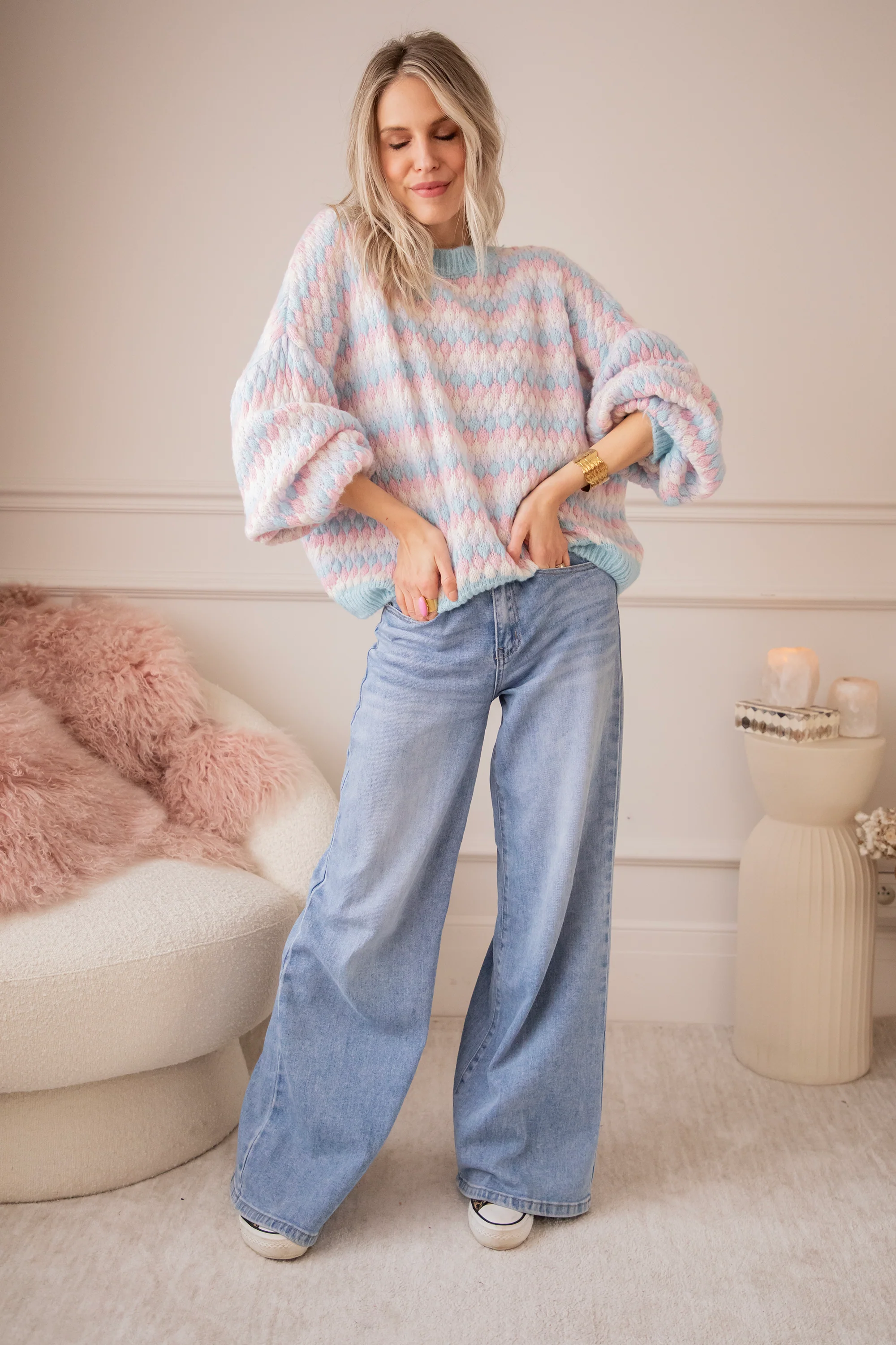 Bubbly Dreams Baby Blue/Baby Pink - Trui - Image 9