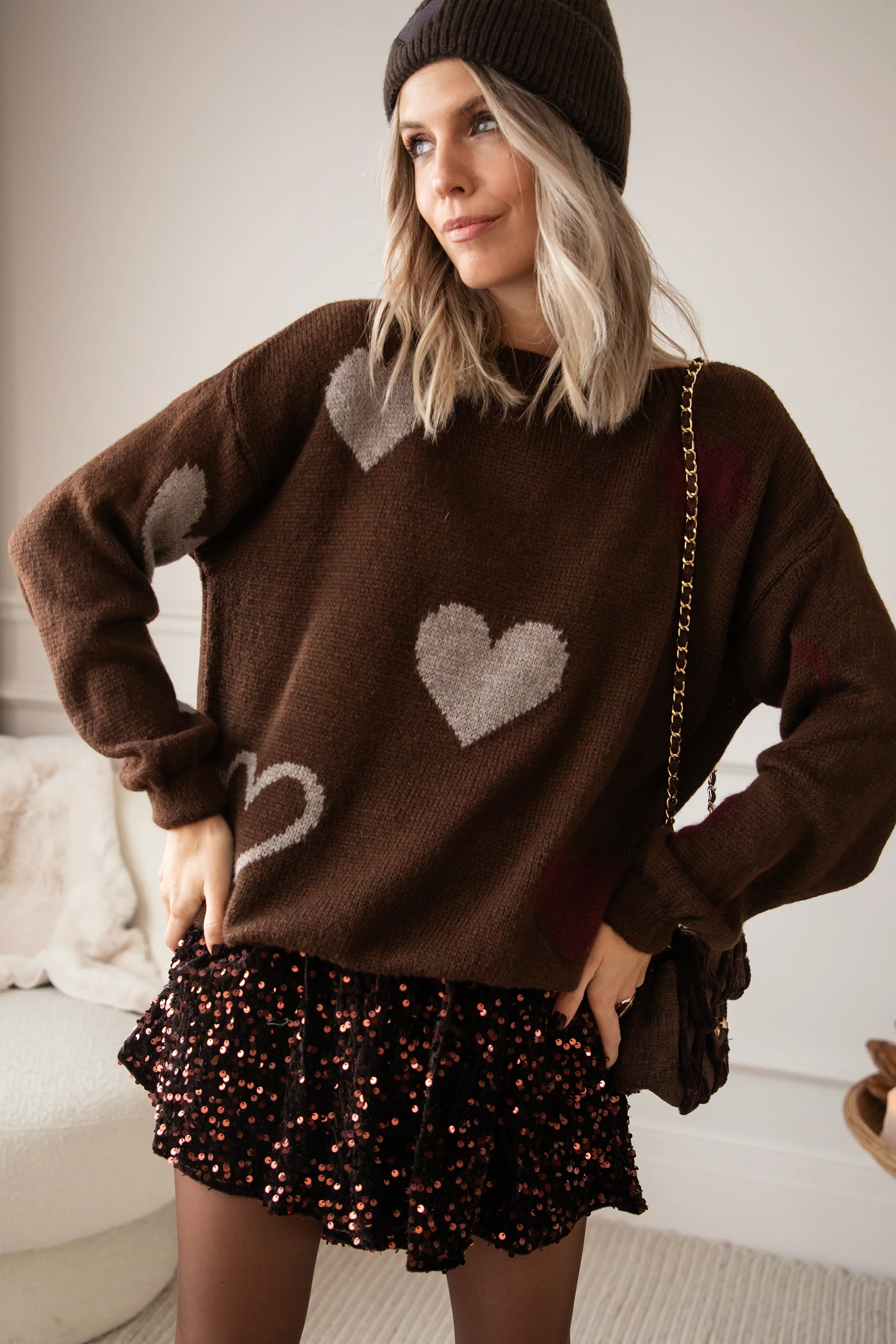 Complete My Heart Brown - Trui - Image 6