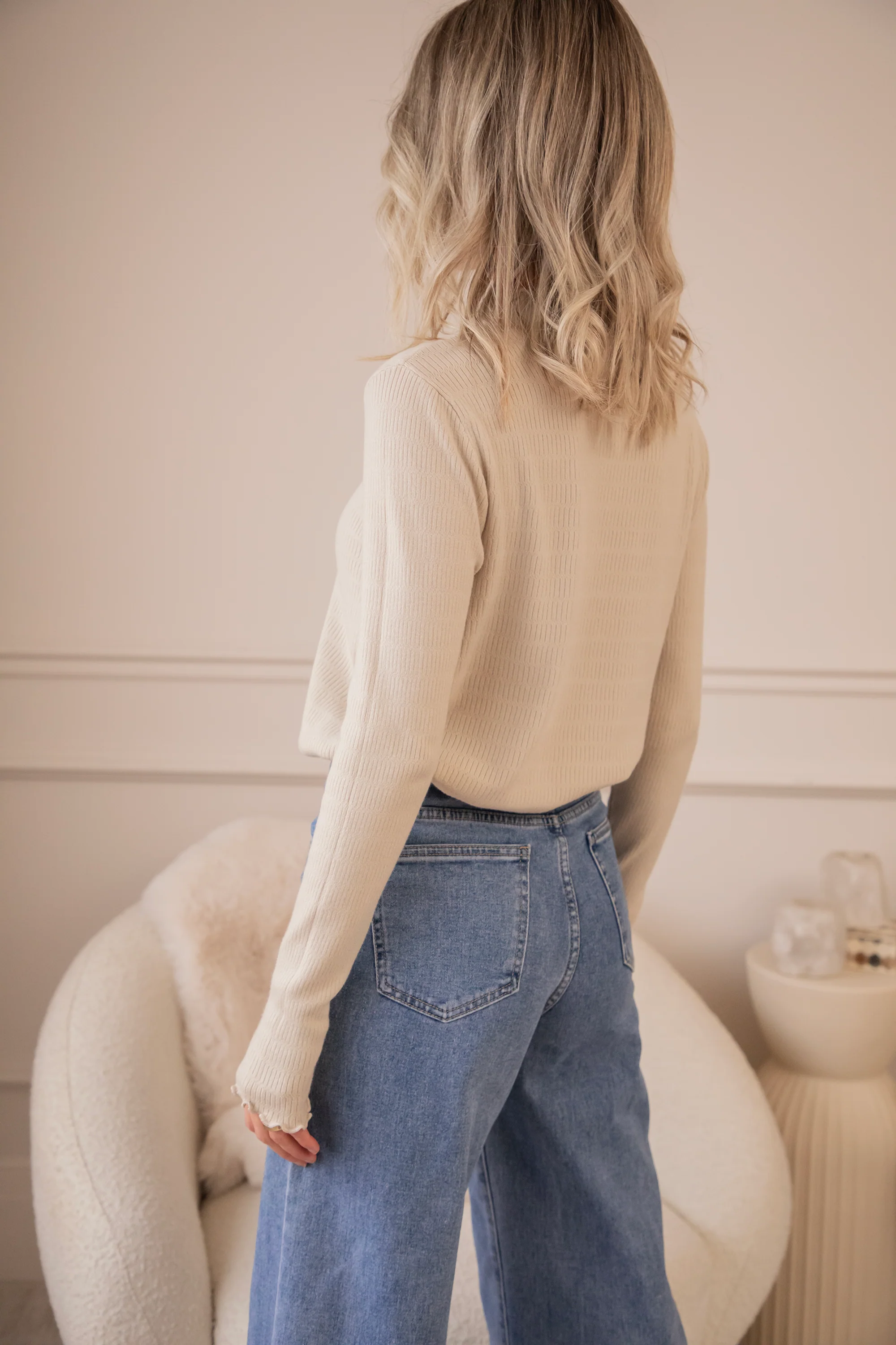 Cute Collar Ruches Café Au Lait - Longsleeve - Image 10