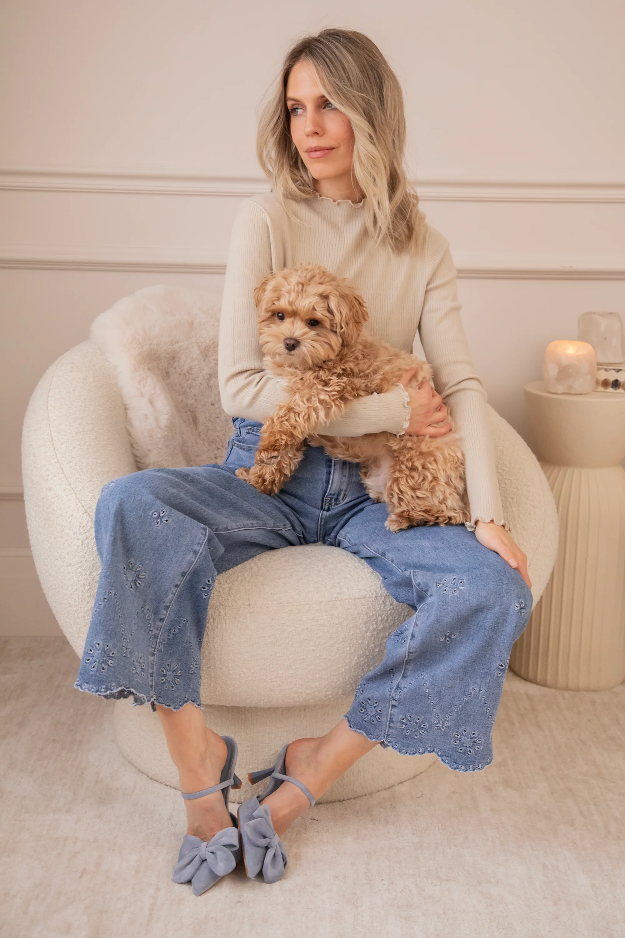 Cute Collar Ruches Café Au Lait - Longsleeve - Image 6