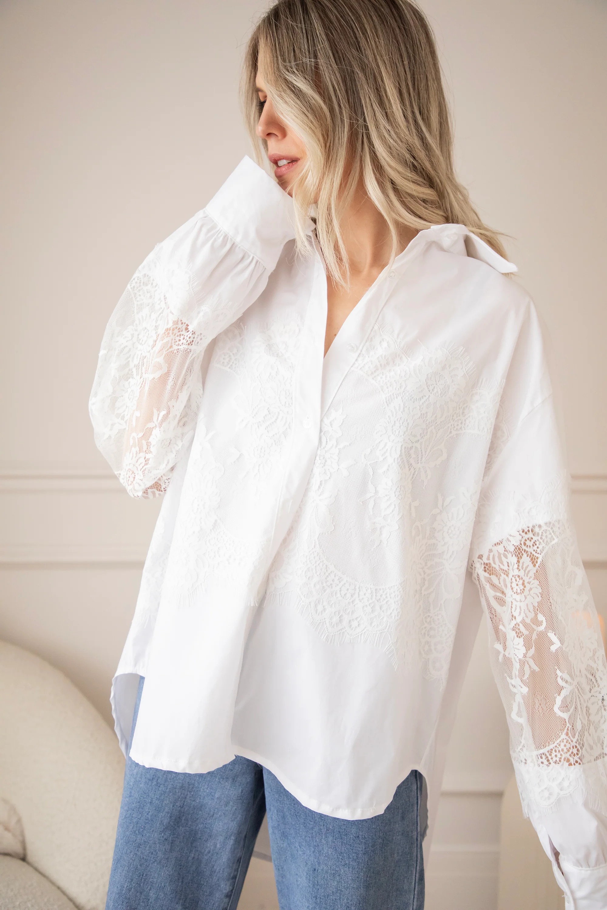 Emmy Embroidery White - Blouse - Image 5