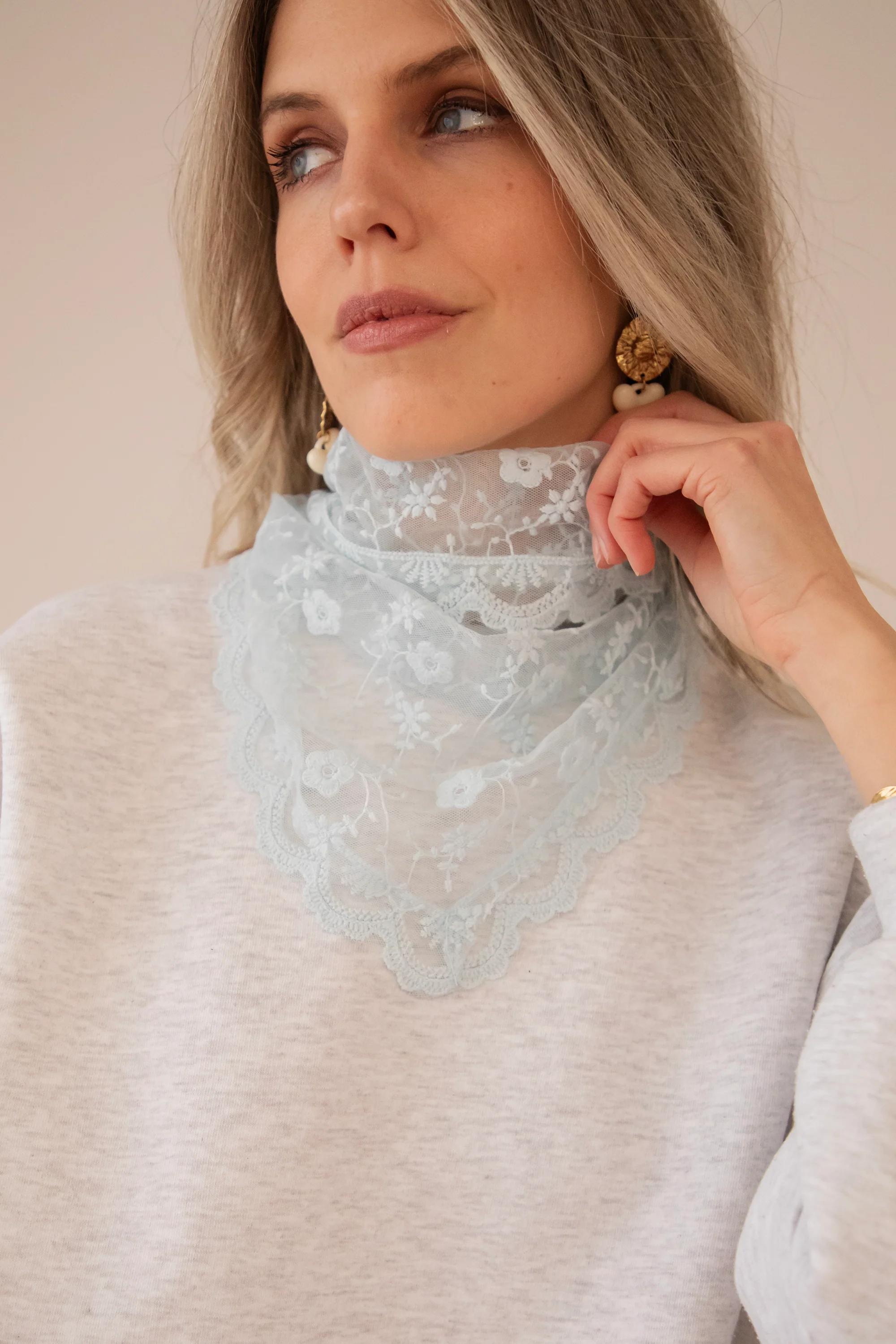 Fleurice Soft Blue - Sjaal - Image 4