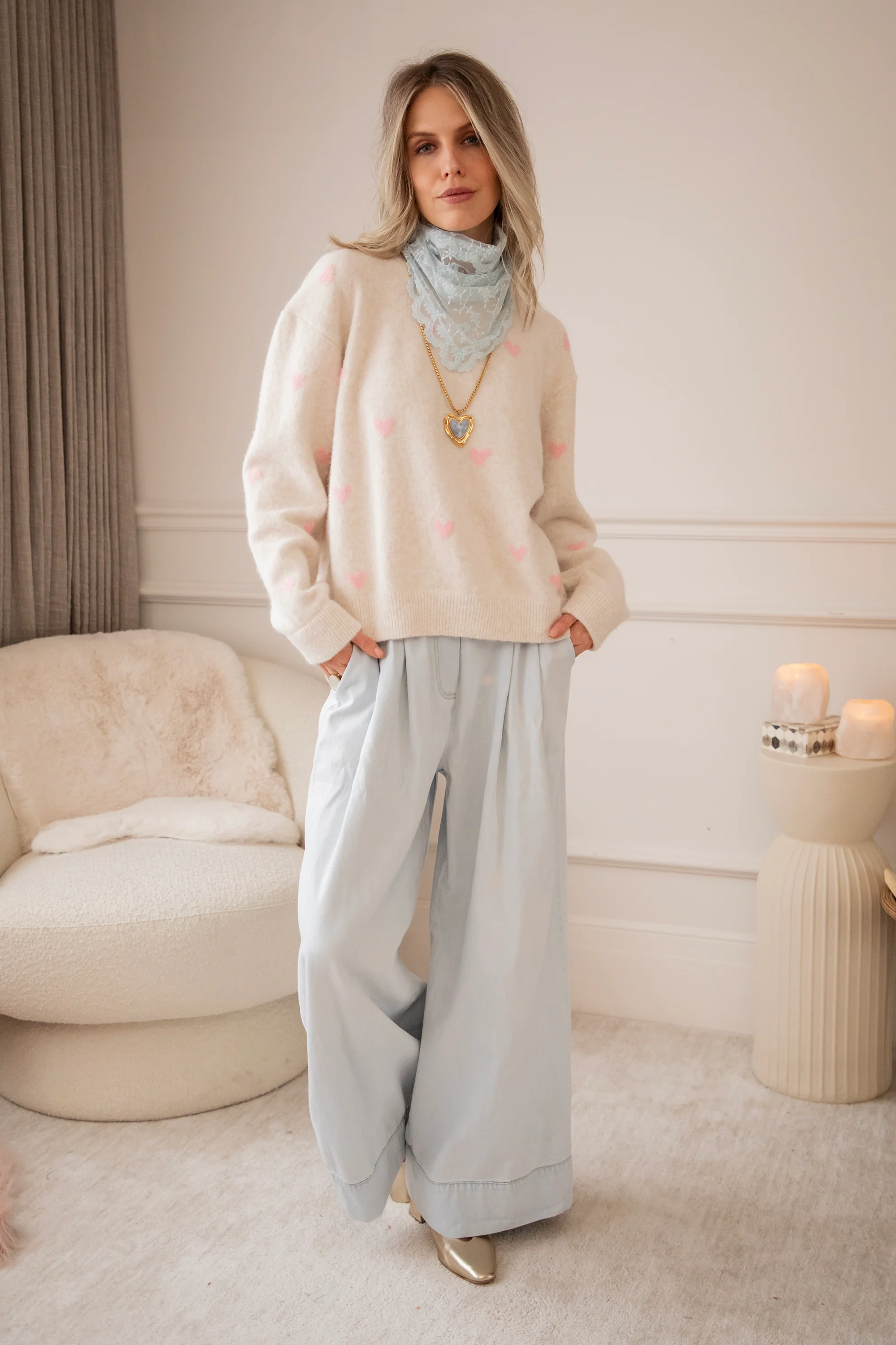 Fleurice Soft Blue - Sjaal - Image 6