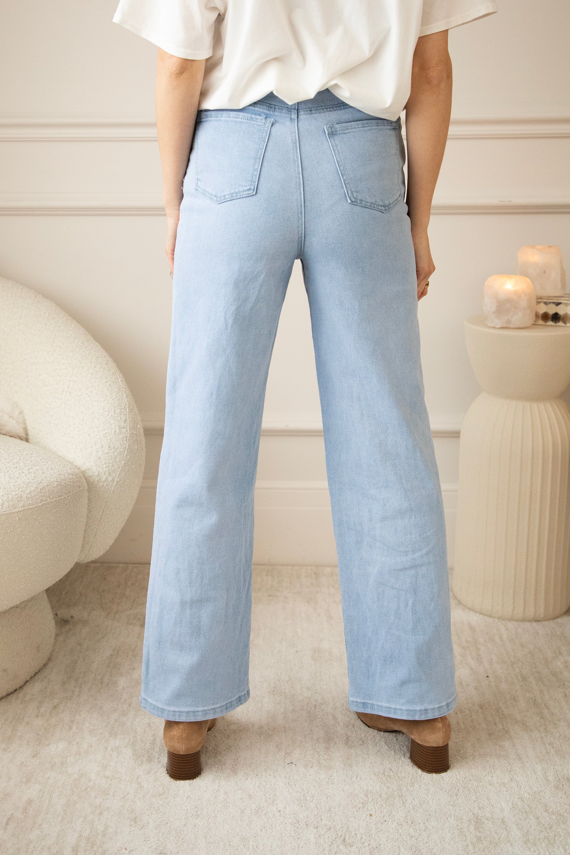 Floral Flow Light Blue - Jeans - Image 8