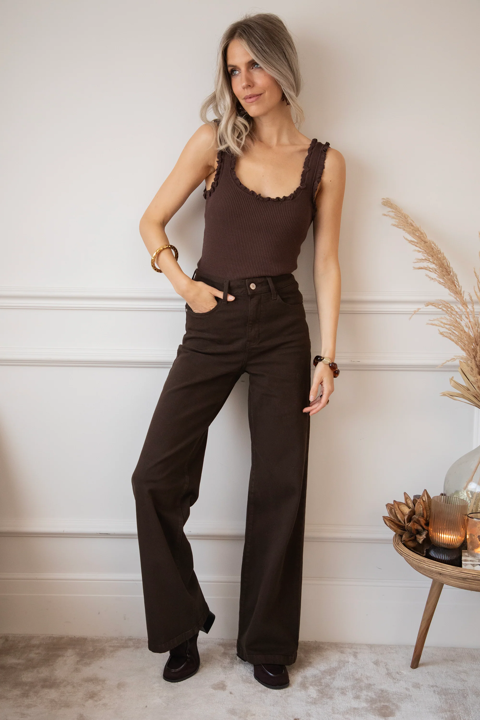 Gabriëlla Wide Choco - Jeans - Image 3