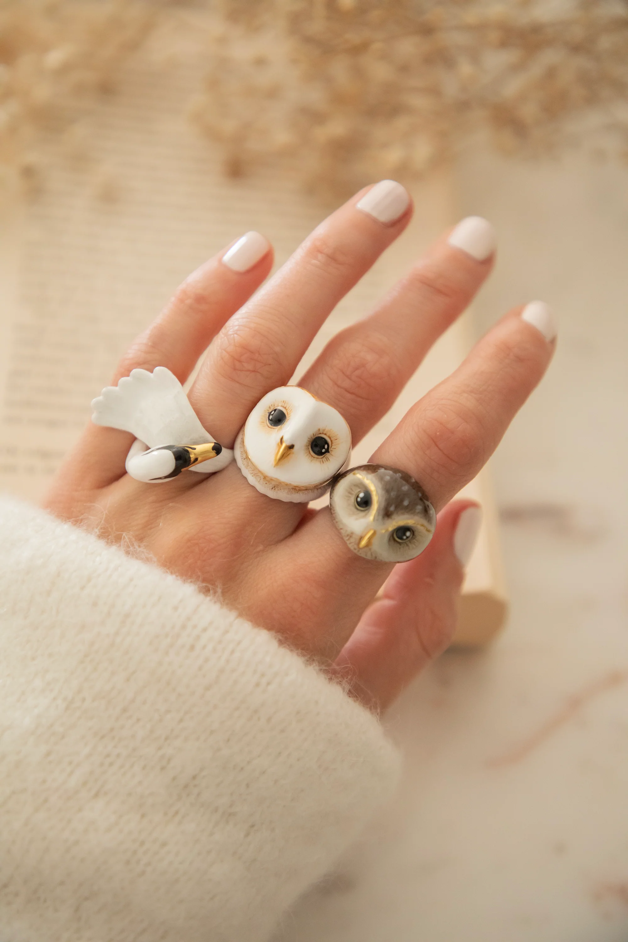 Happy Owl Brown - Ring - Image 9