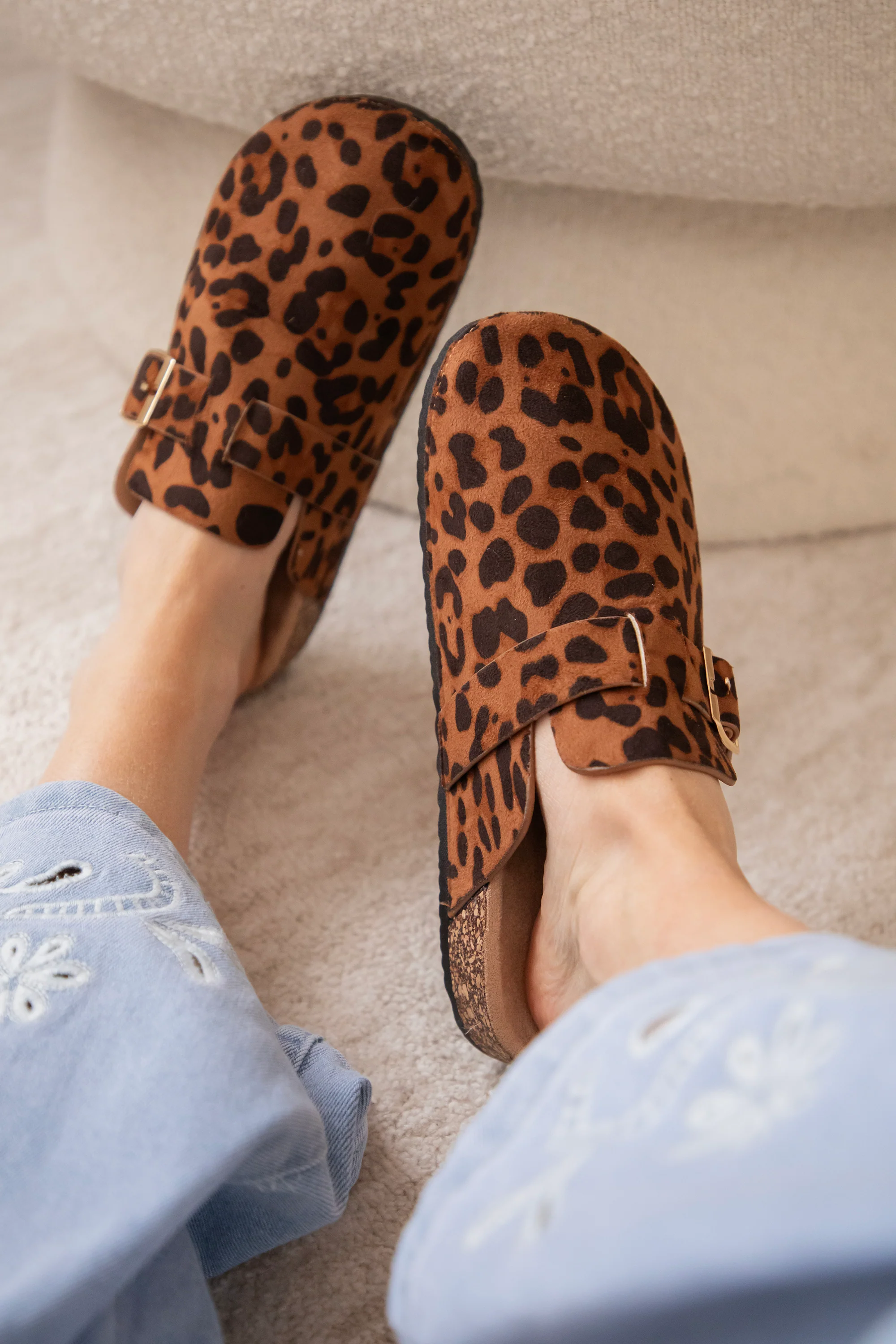 Leki Leo Buckle Clogs Camel - Flats - Image 3