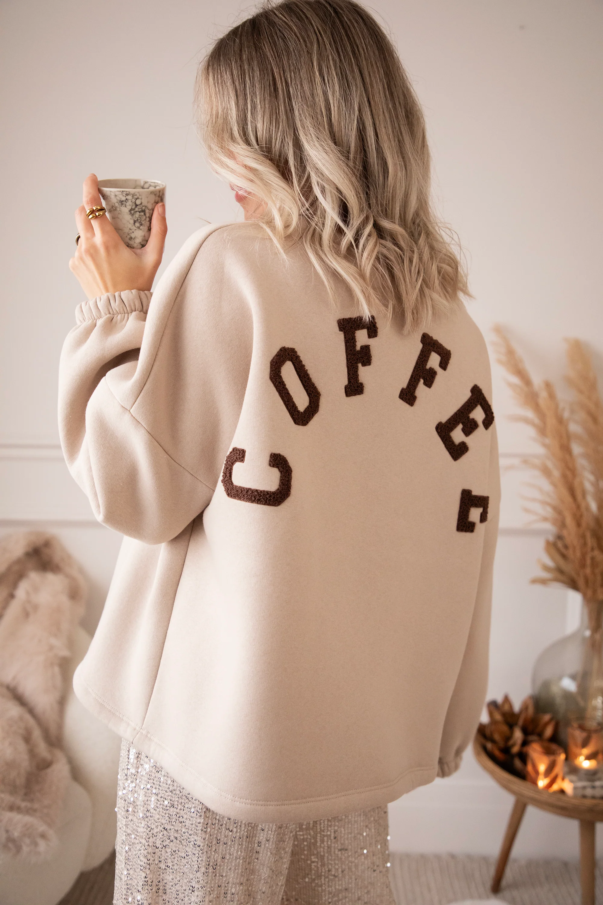 Lily Coffee Beige/Brown - Sweater - Image 10