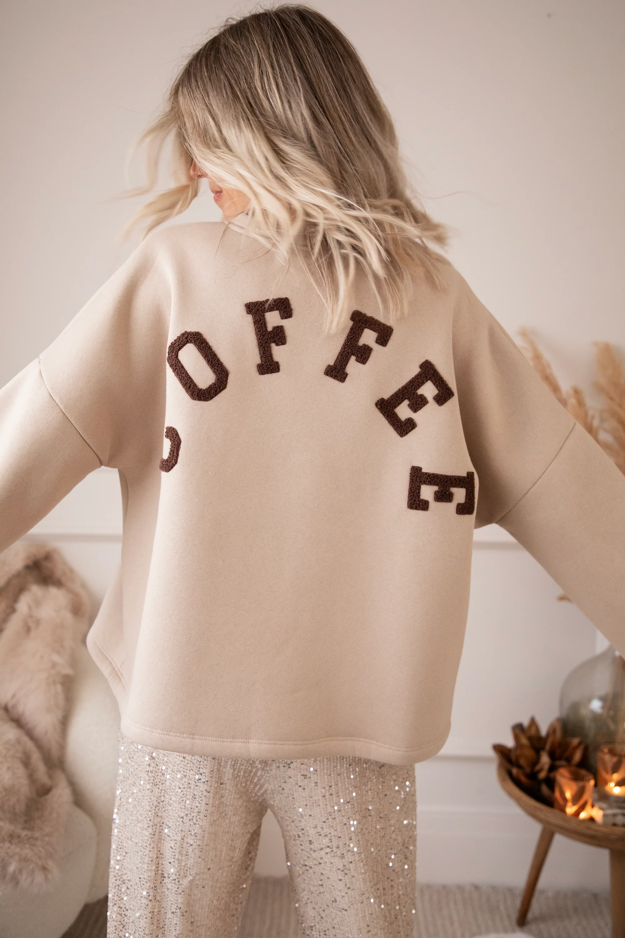 Lily Coffee Beige/Brown - Sweater - Image 13