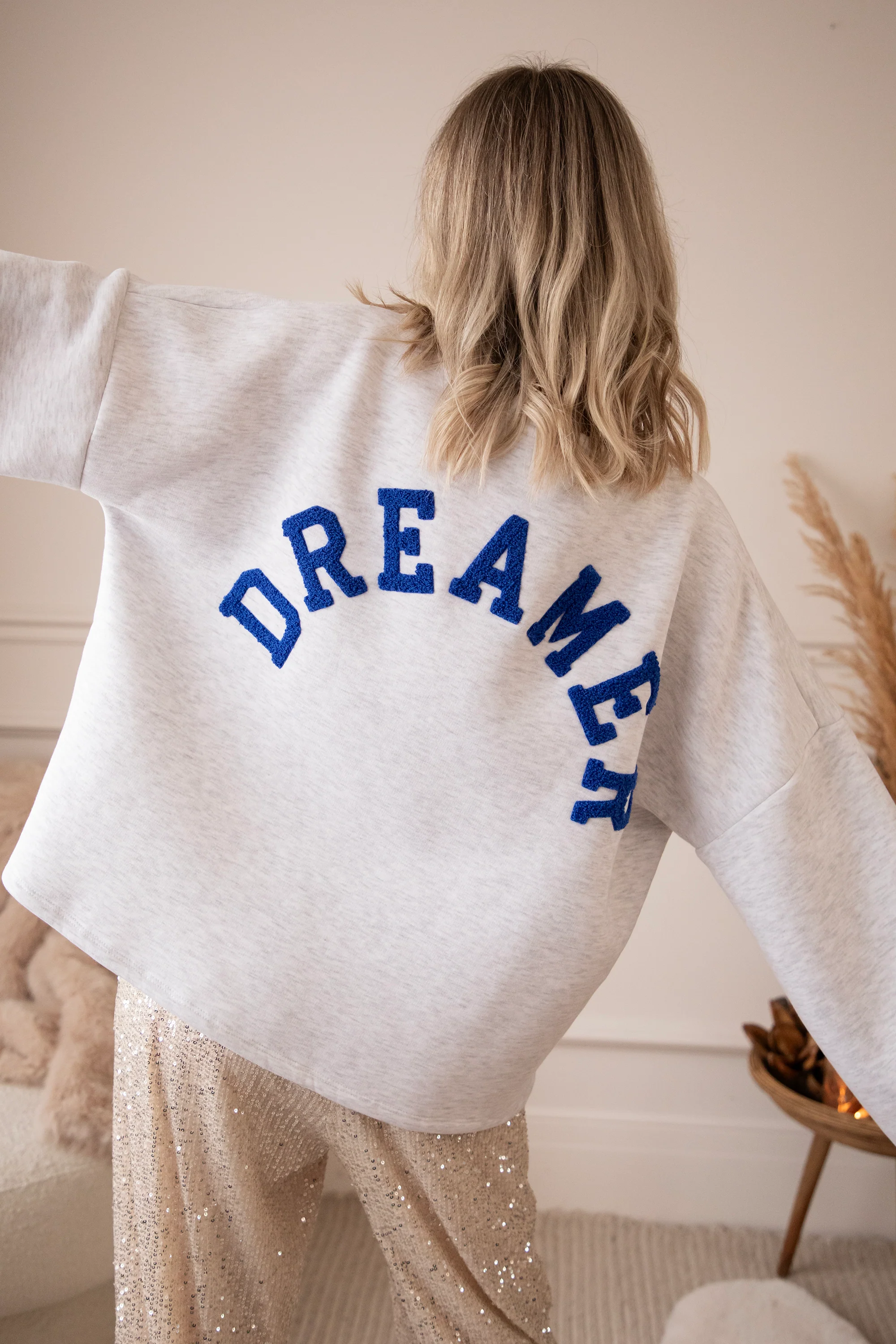 Lily Dreamer Soft Grey/Dark Blue - Sweater - Image 12