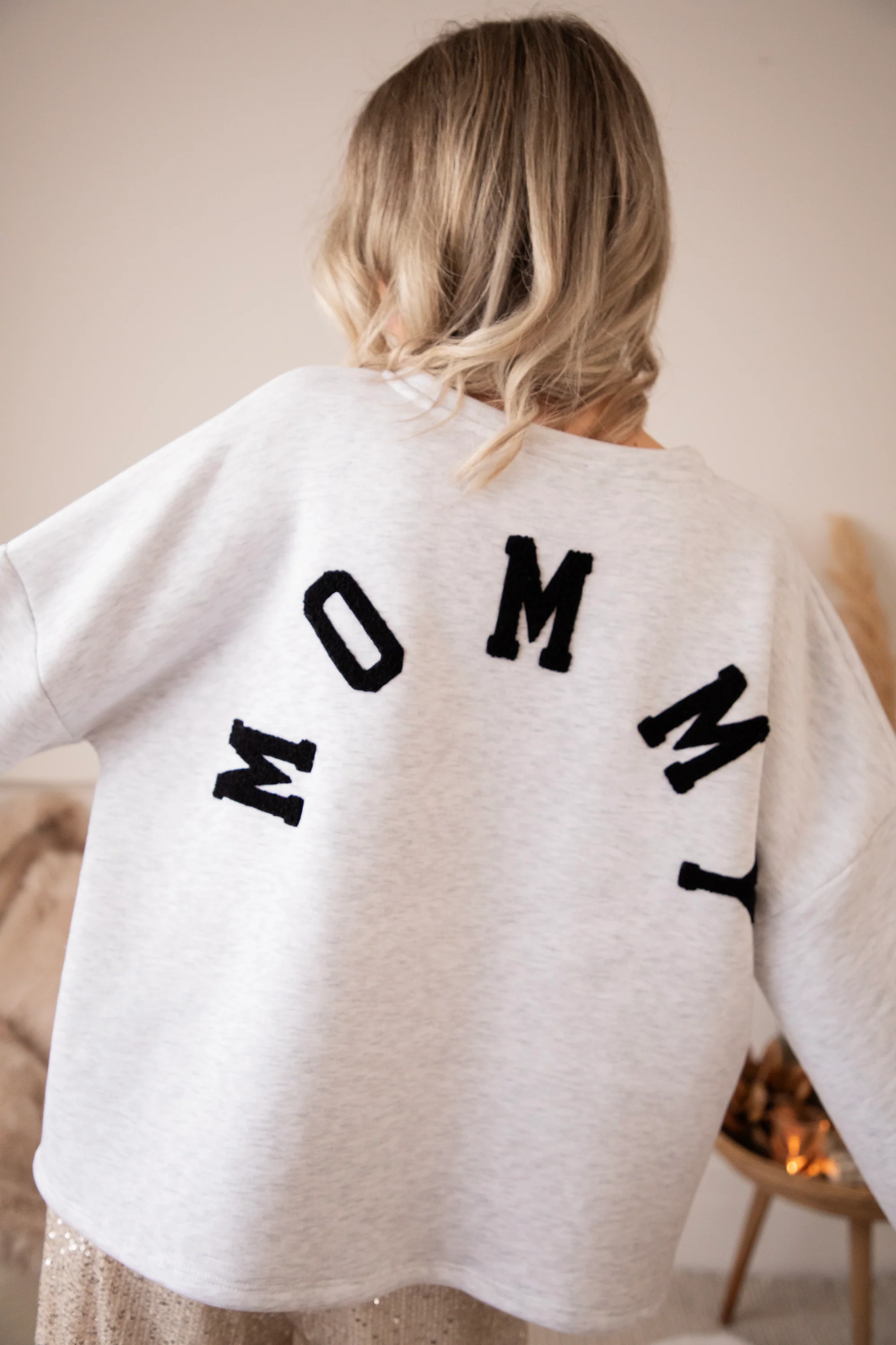 Lily Mommy Soft Grey/Black - Sweater - Image 6