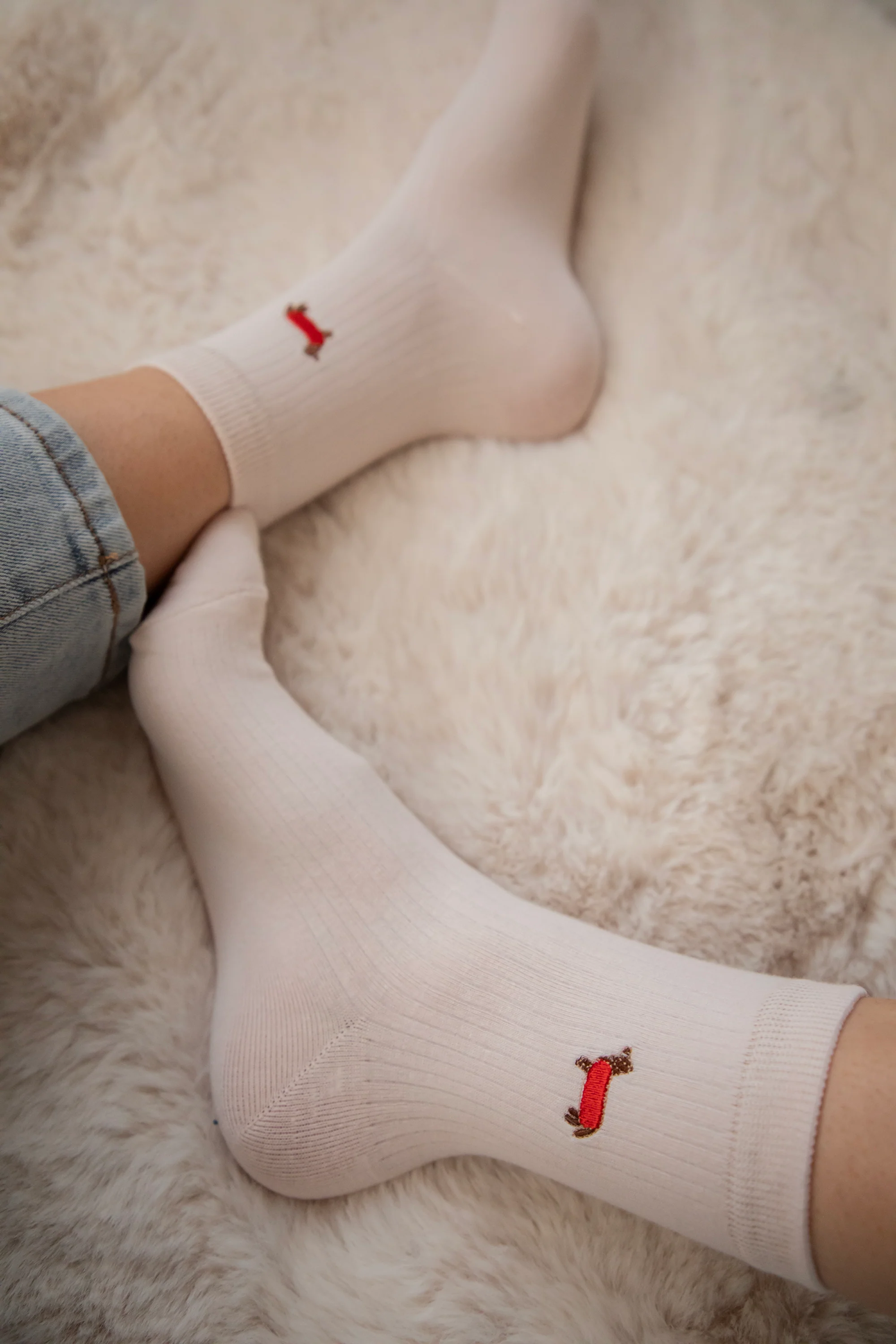 Lotty Teckel Soft Pink - Sokken - Image 5