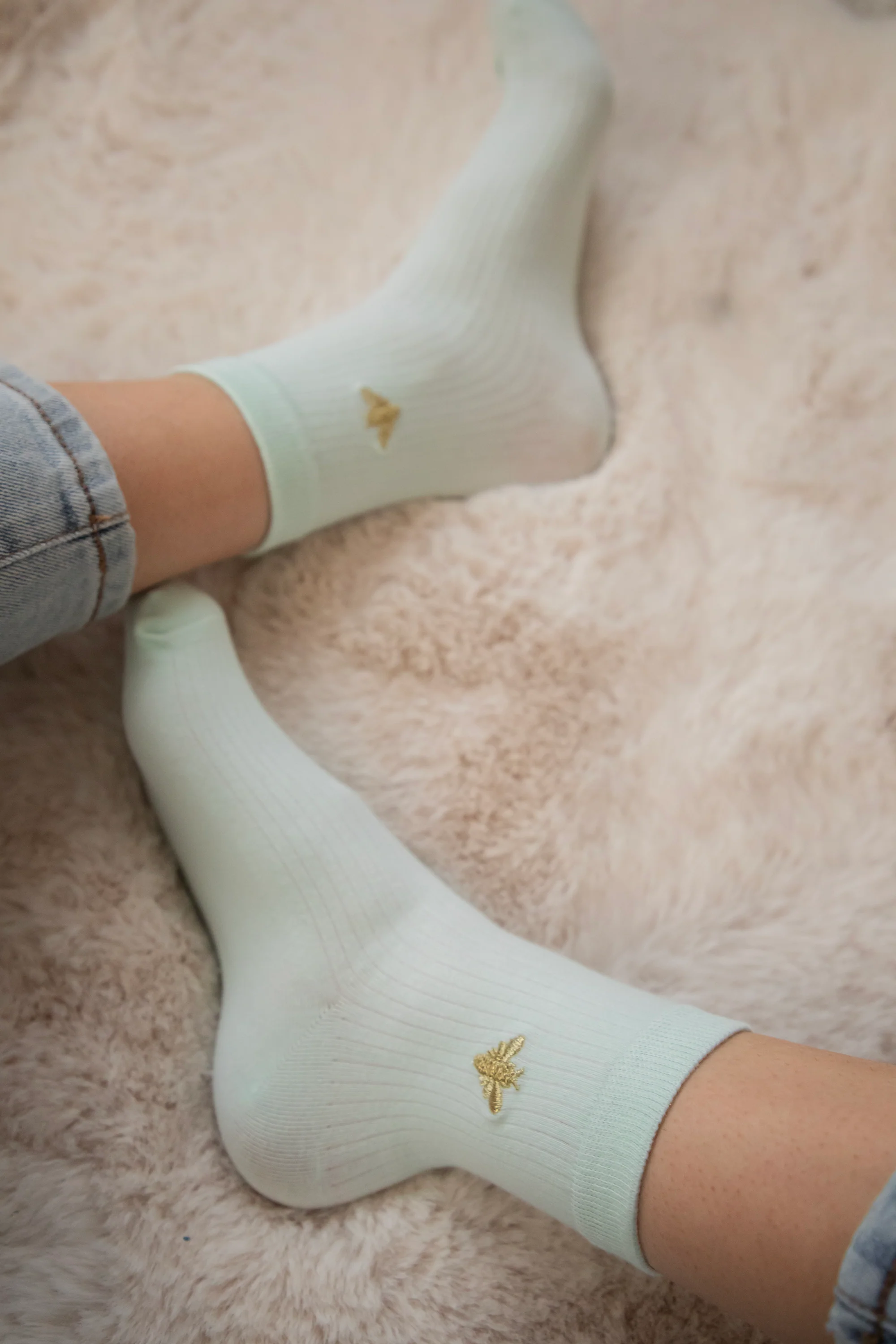 Lotty Bee Mint - Sokken - Image 4