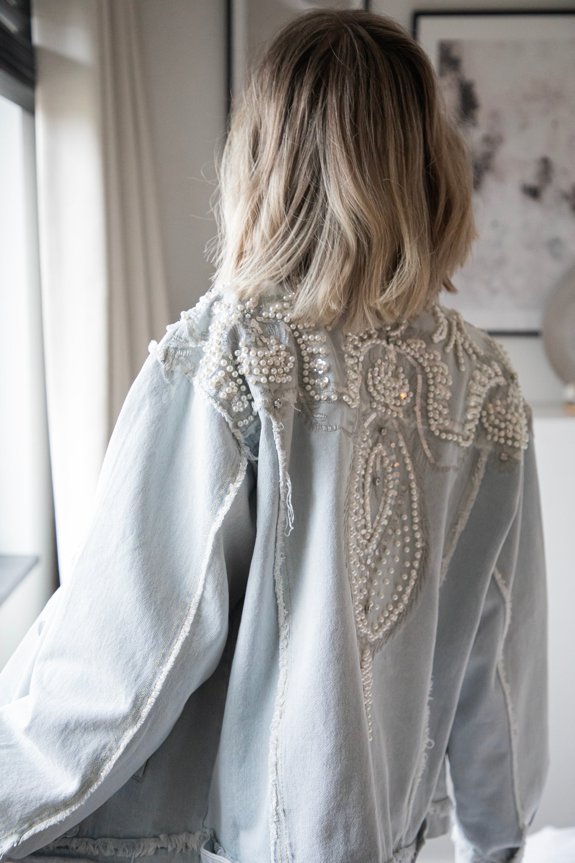 Louise Pearl Light Blue - Jacket - Image 16