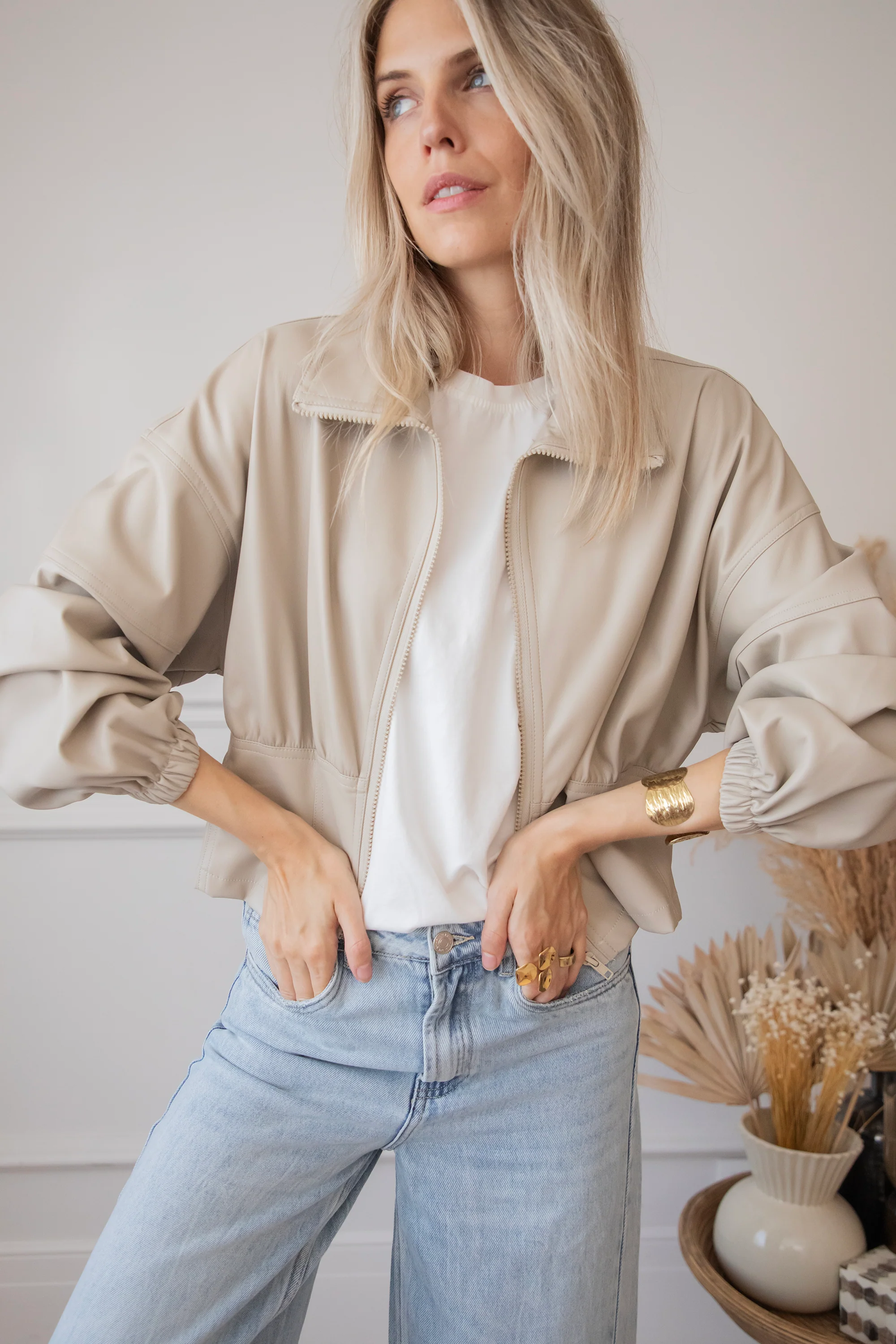 Love Leather Taupe - Jacket - Image 12