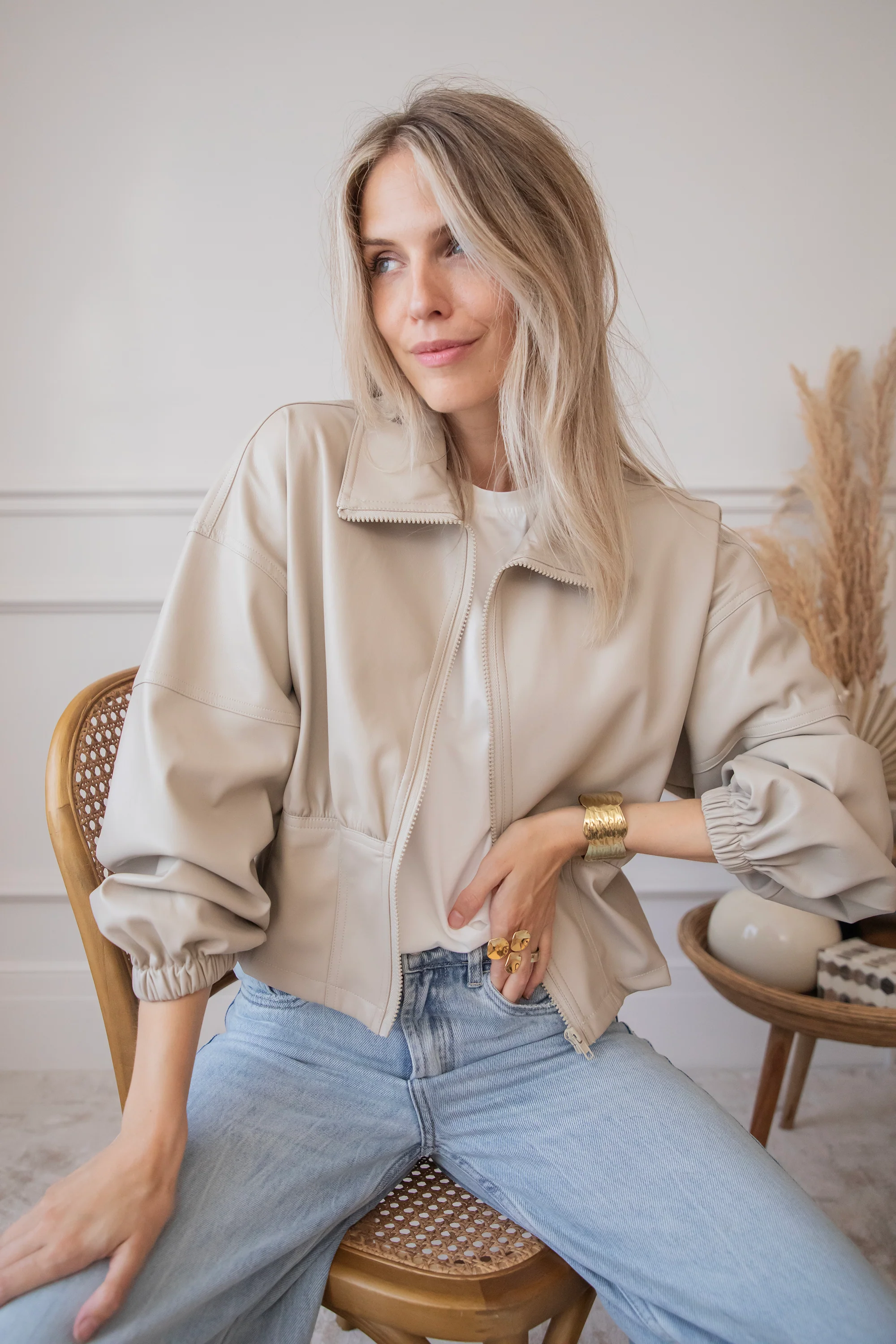 Love Leather Taupe - Jacket - Image 13