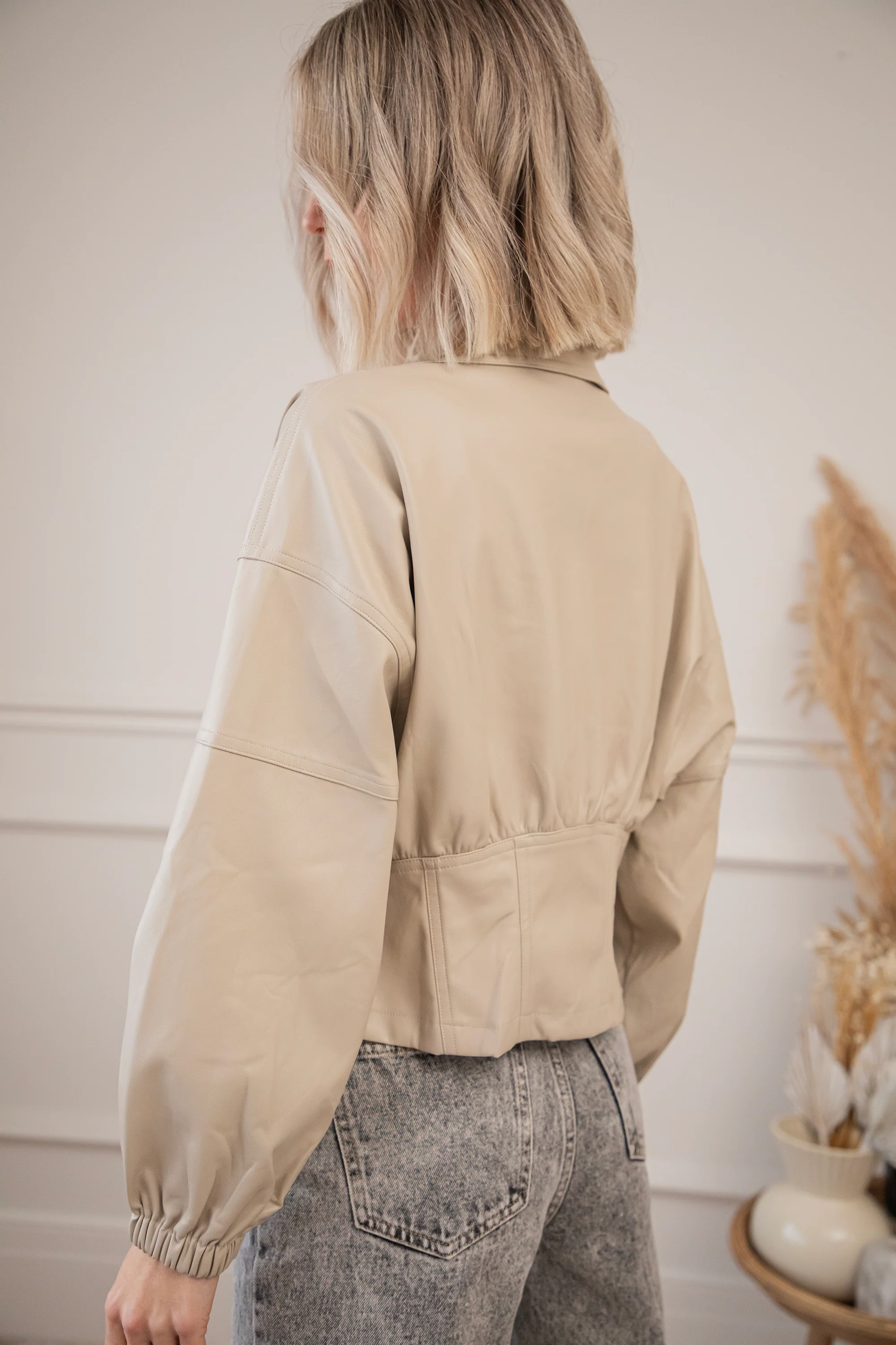 Love Leather Taupe - Jacket - Image 5