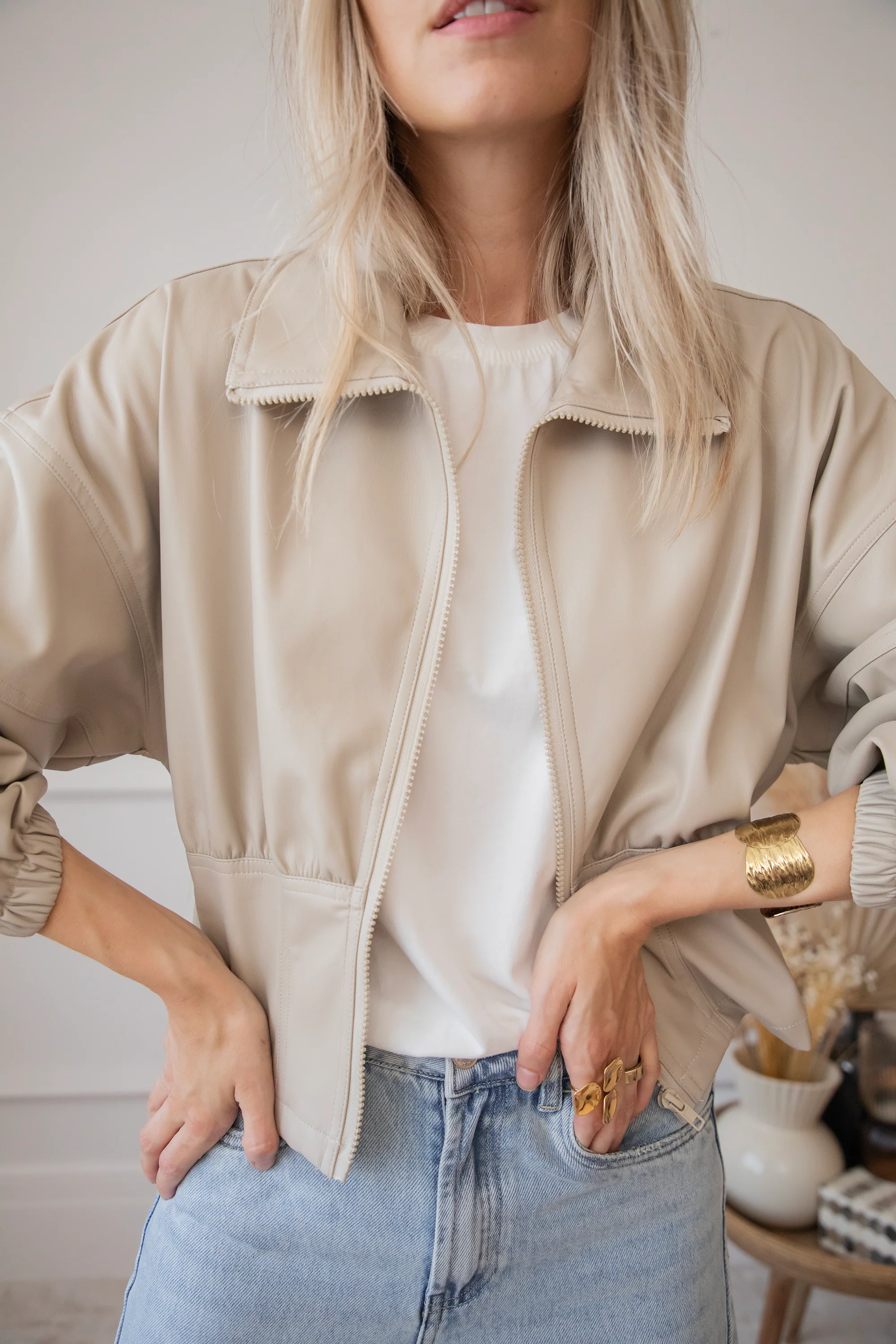 Love Leather Taupe - Jacket - Image 9