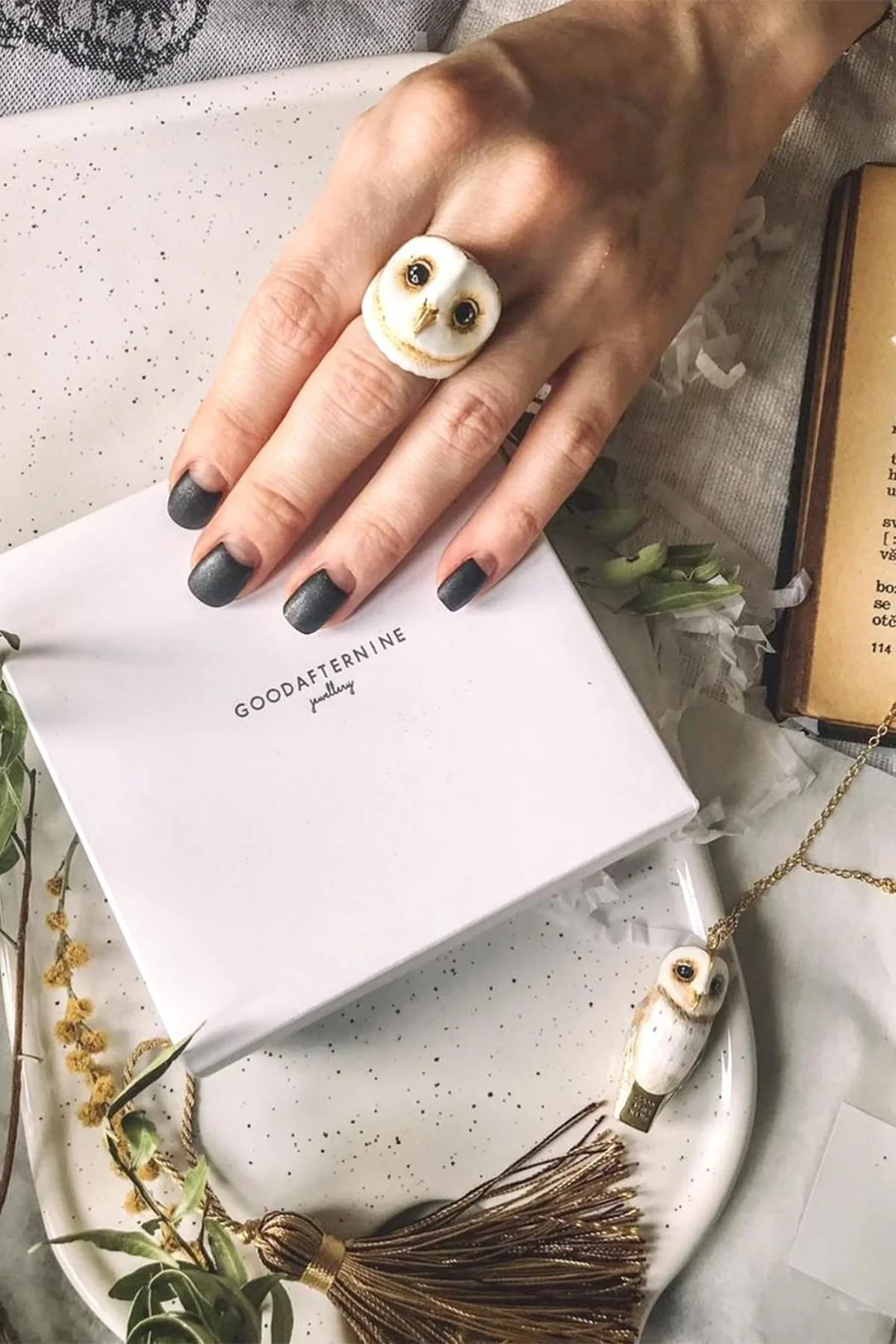 Lucky Owl White - Ring - Image 10