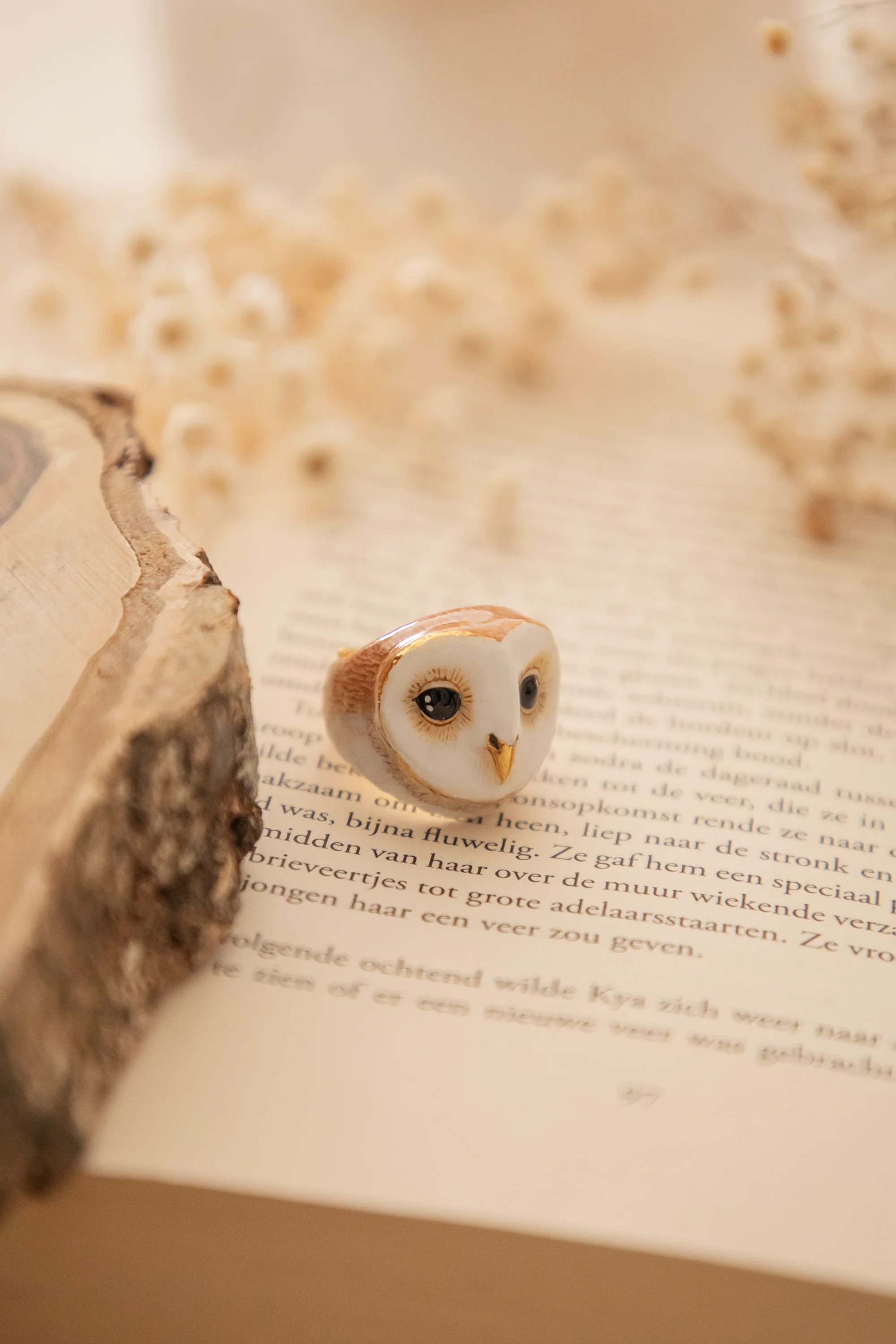 Lucky Owl White - Ring - Image 3