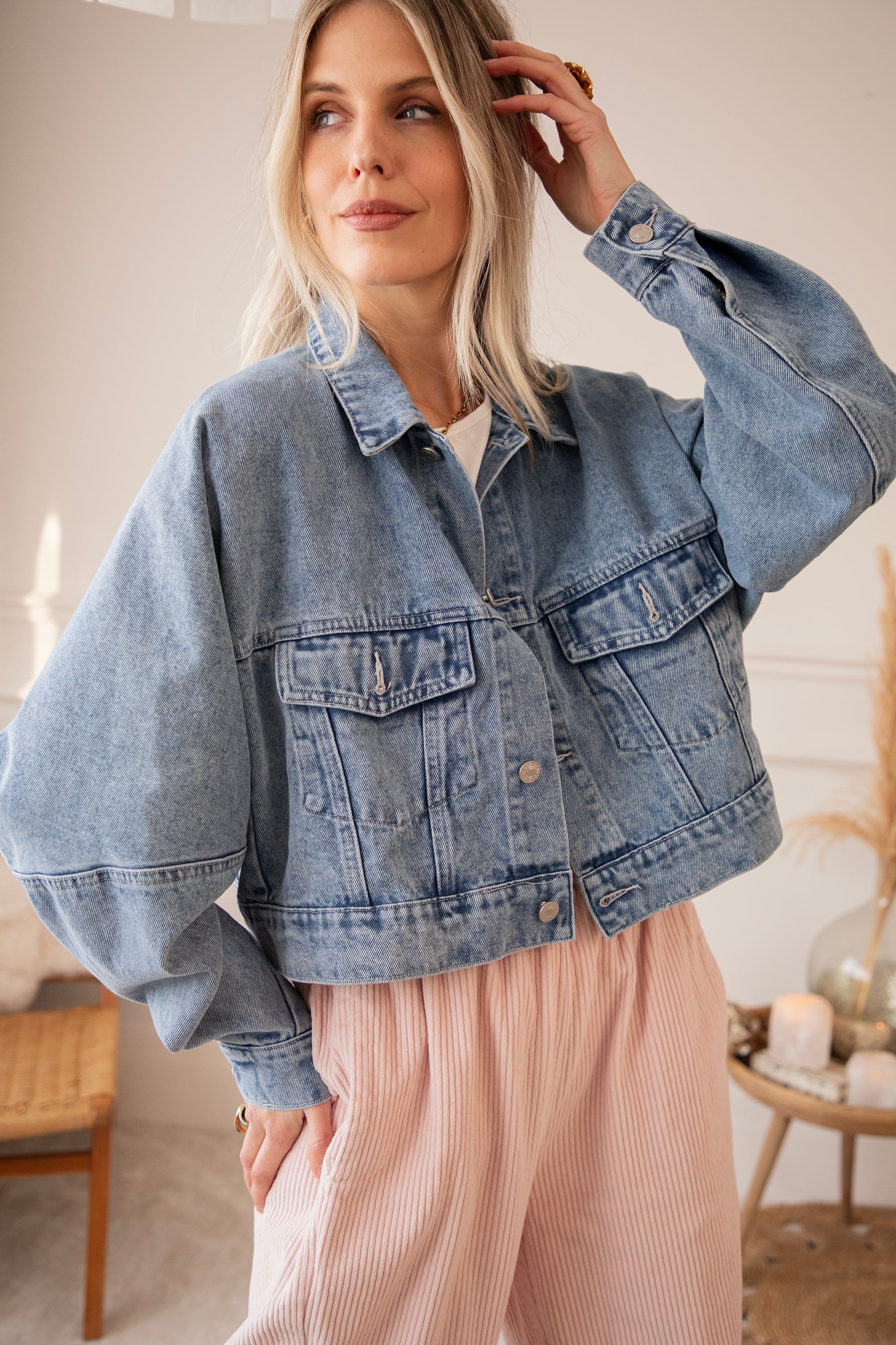 Lulu Loose Blue - Jacket - Image 6