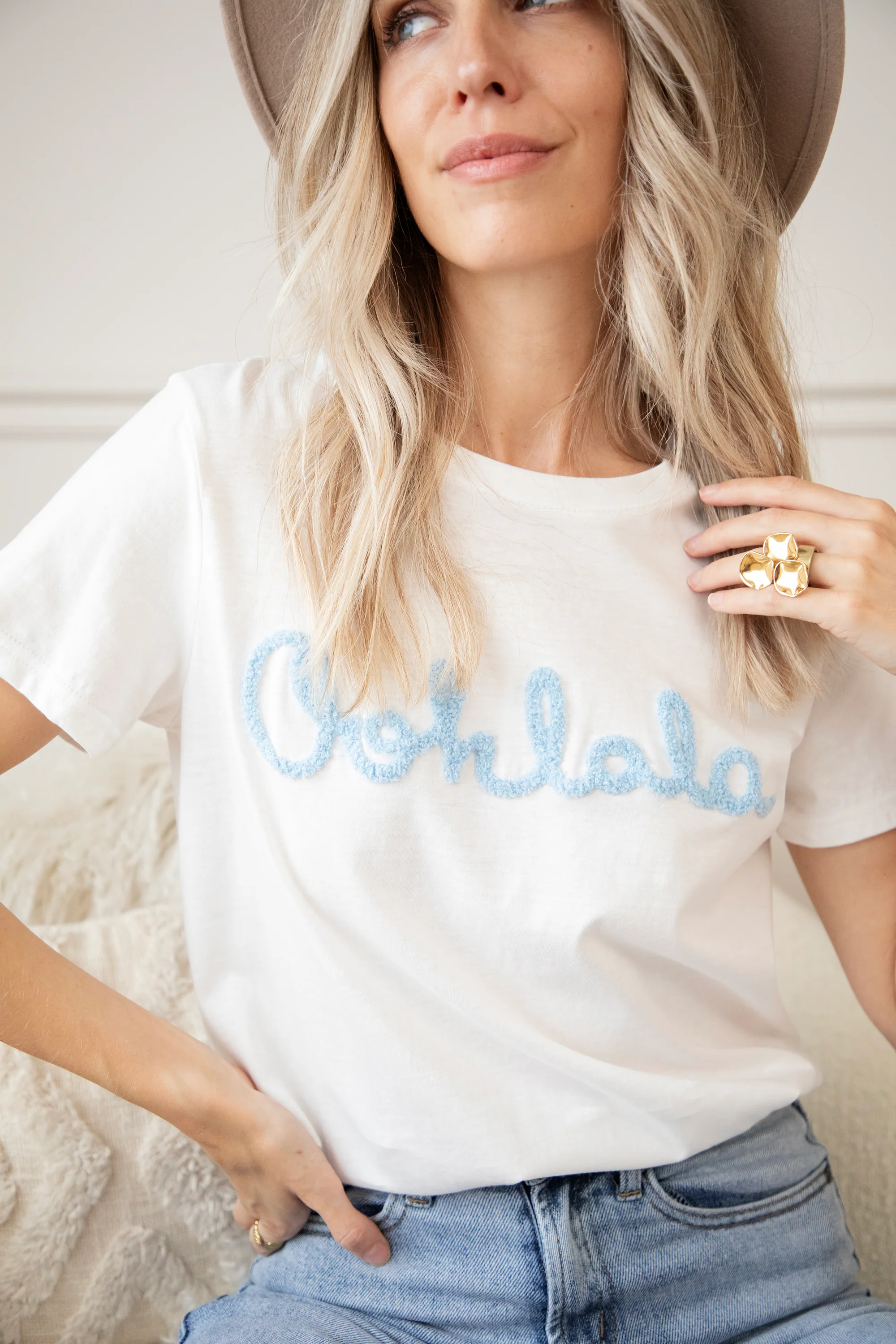 Oohlala White/Blue - T-Shirt - Image 10