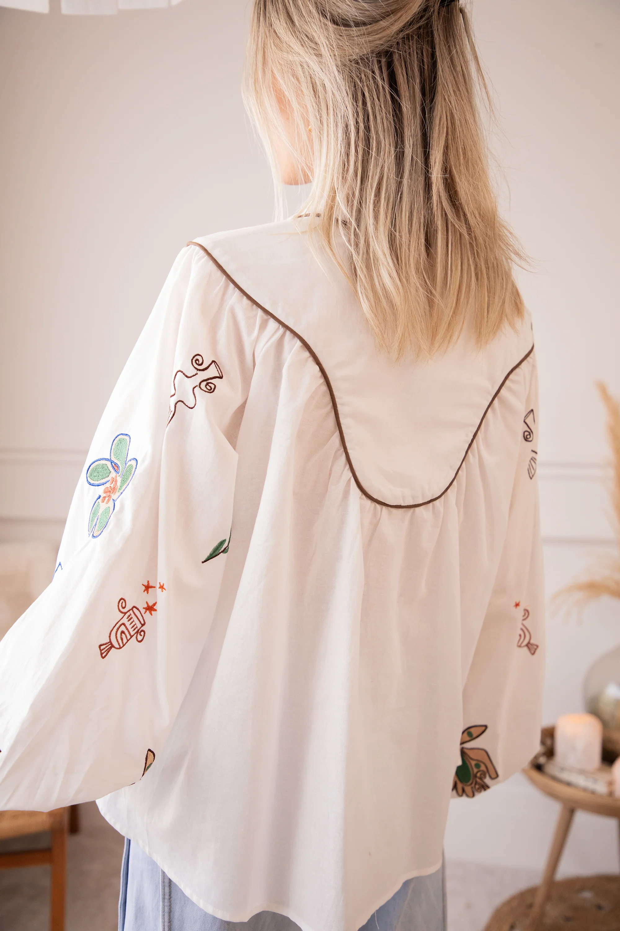 Oriental Escape White - Blouse - Image 10