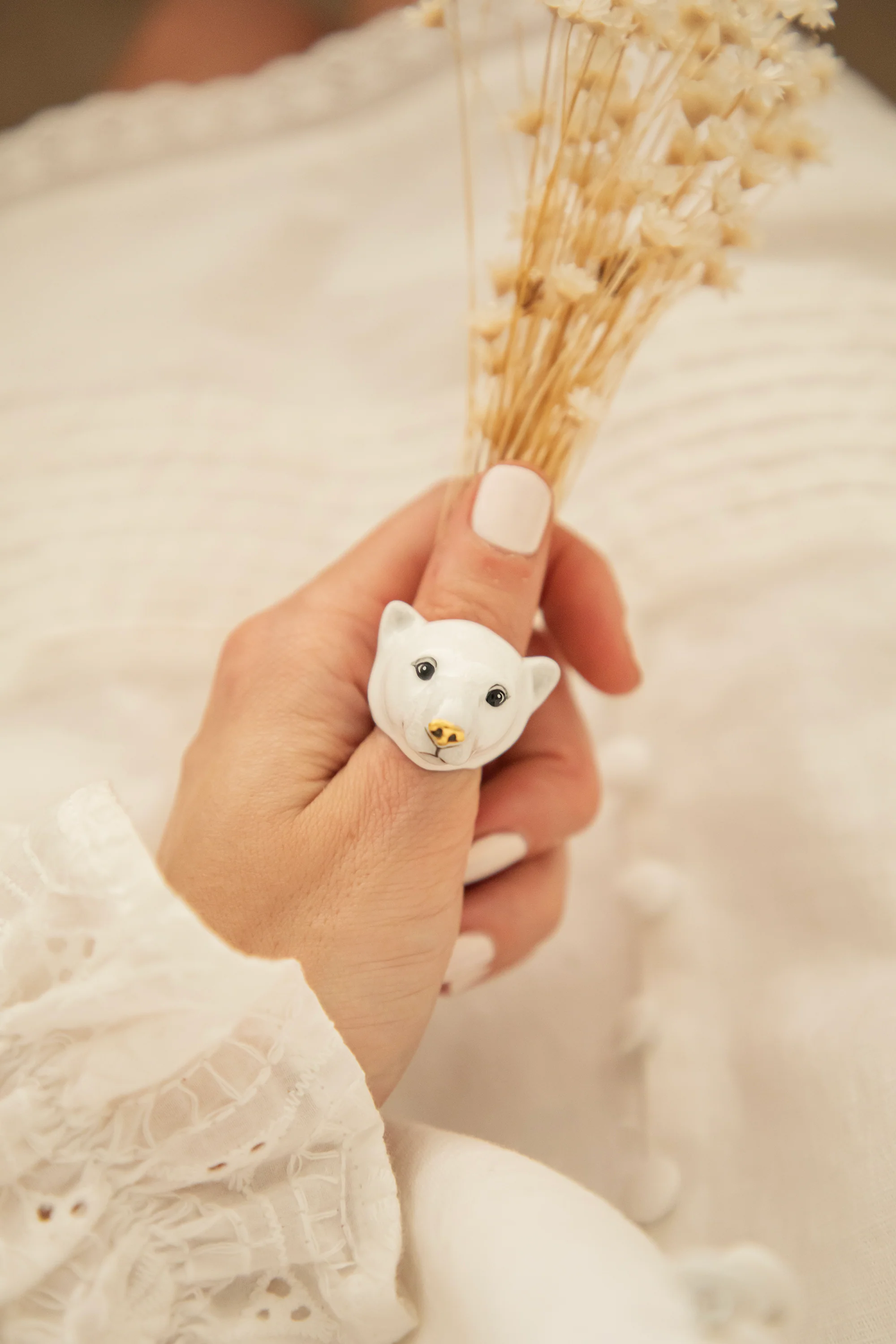 Paul Polar Bear White - Ring - Image 5