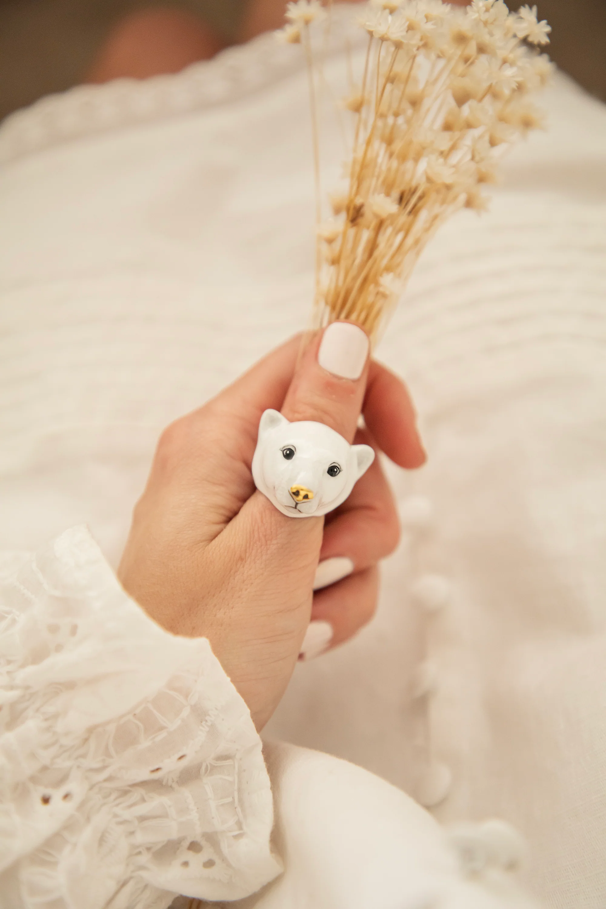 Paul Polar Bear White - Ring - Image 7