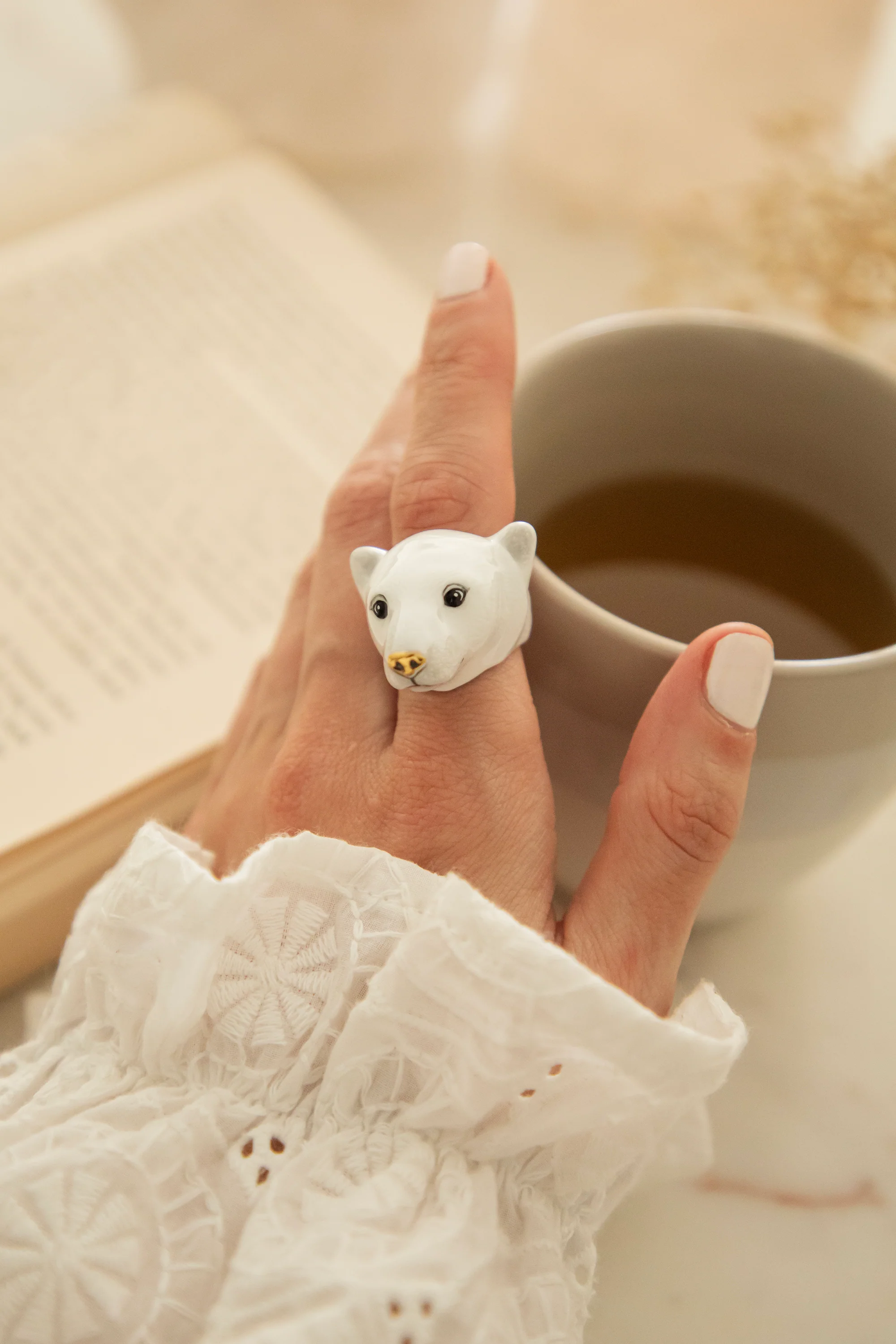 Paul Polar Bear White - Ring - Image 8