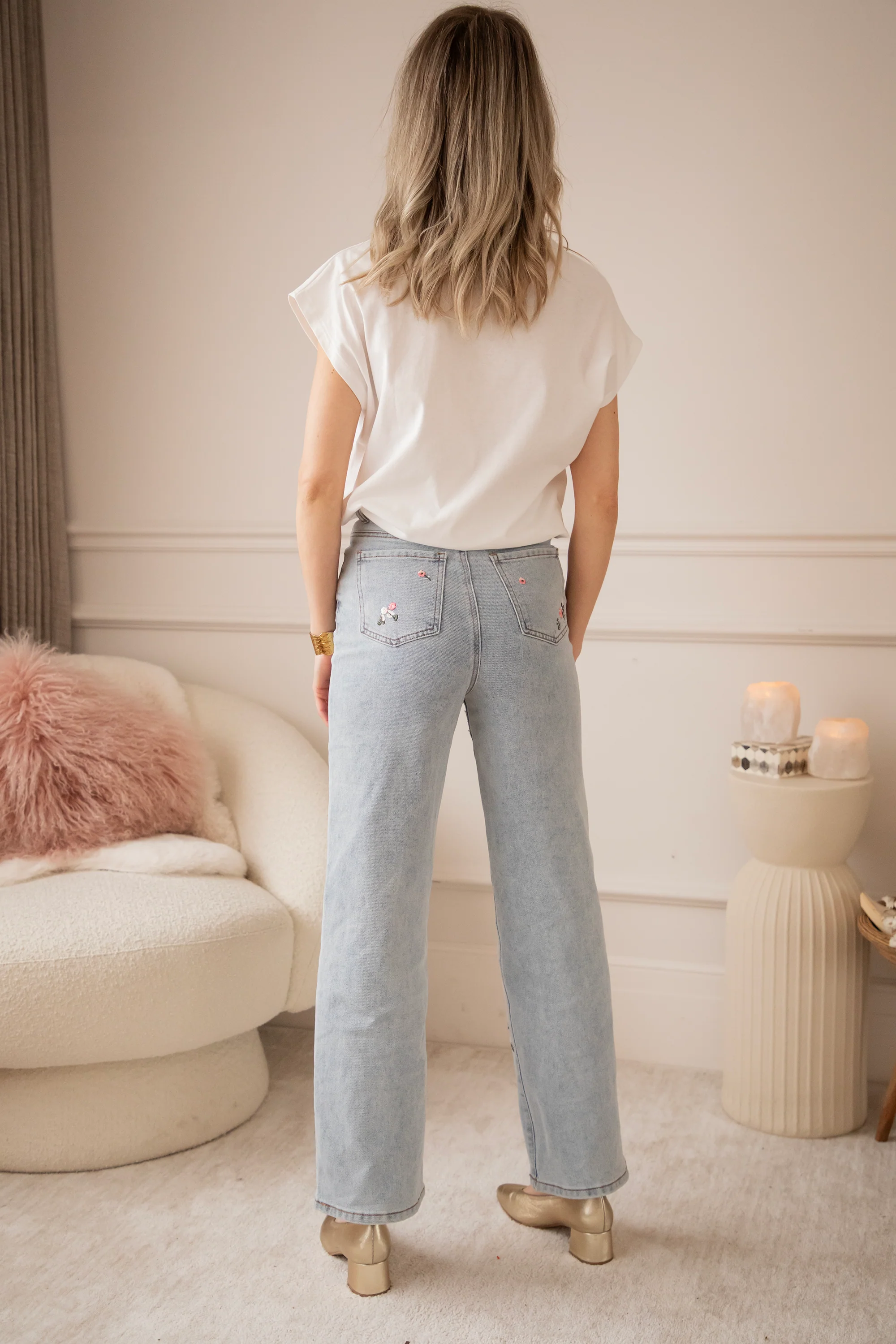 Pop Of Petal Blue/Pink - Jeans - Image 9