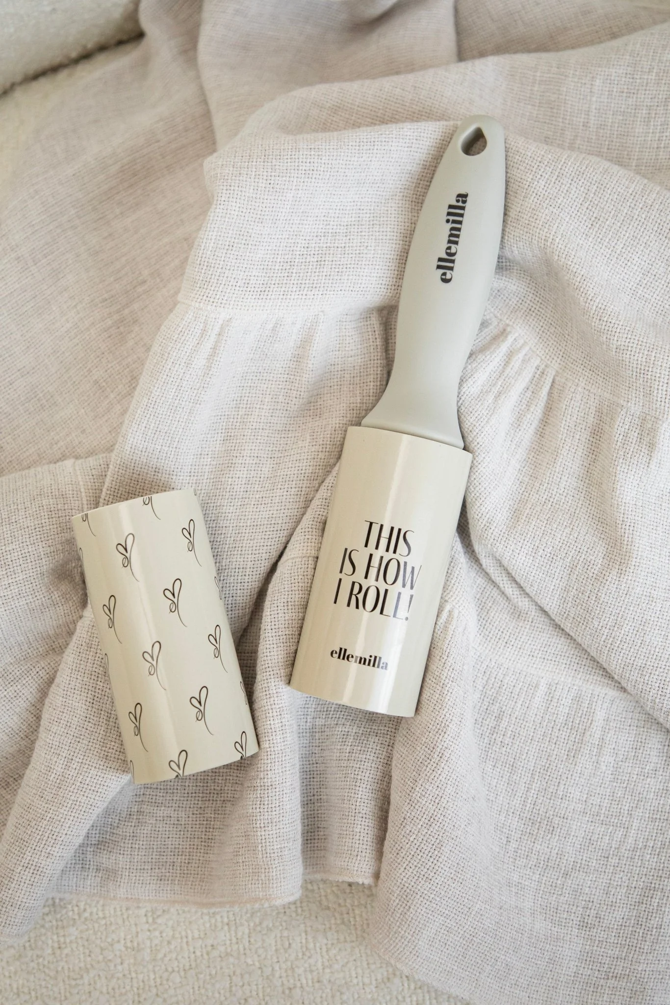 Ready To Roll Beige/Black - Lint Roller Set - Image 3