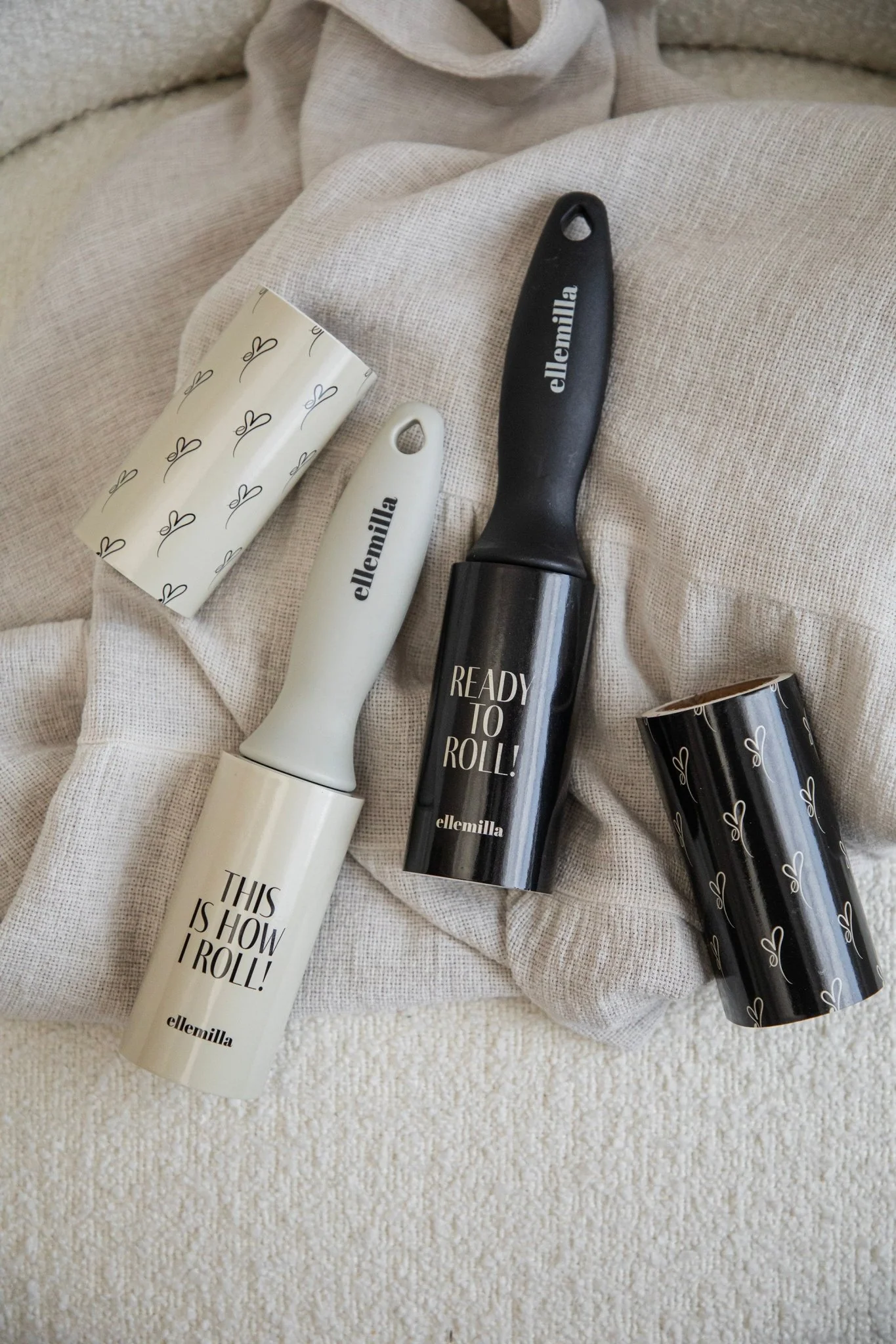 Ready To Roll Beige/Black - Lint Roller Set - Image 4