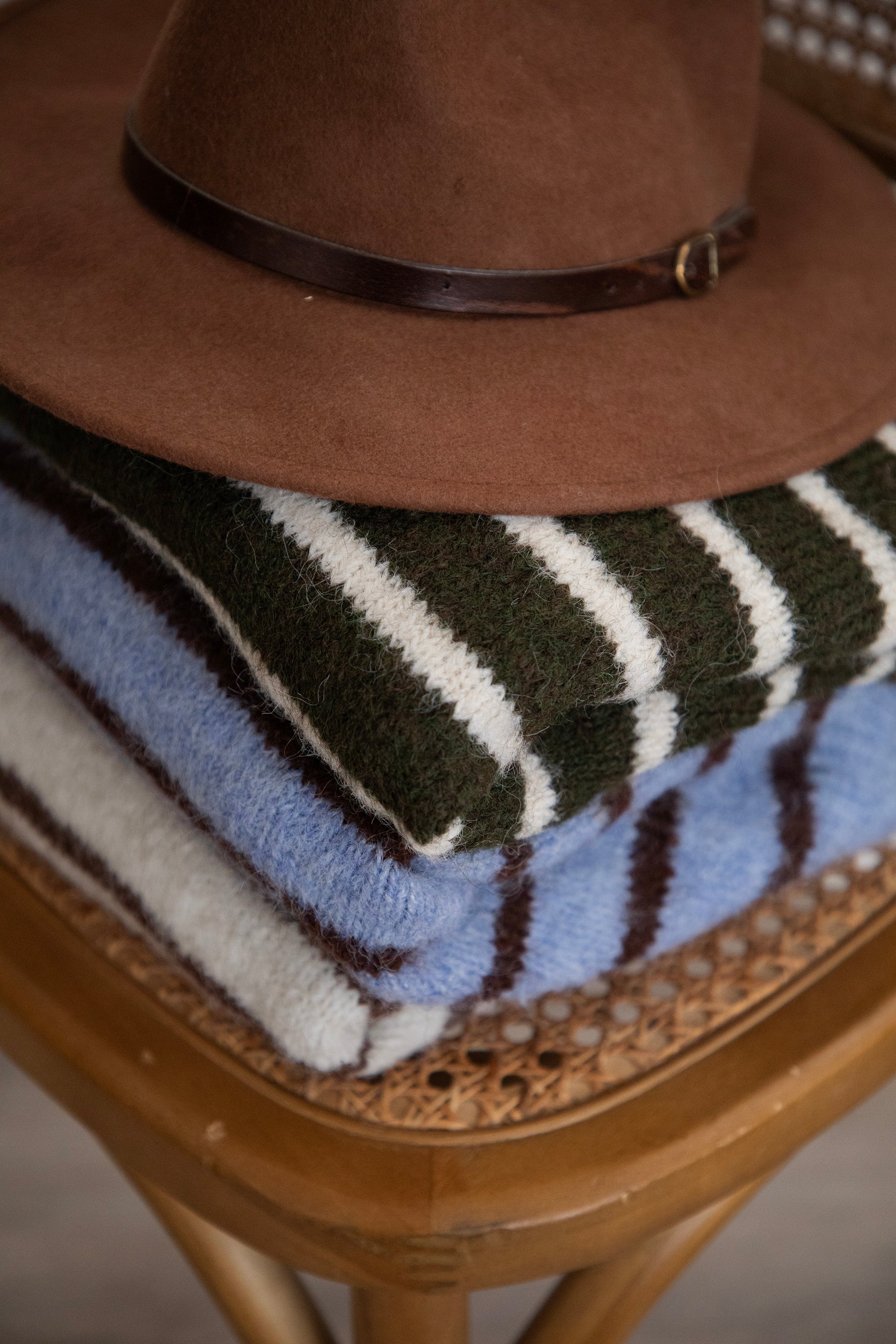 Samantha Stripe Beige/Choco - Trui - Image 12