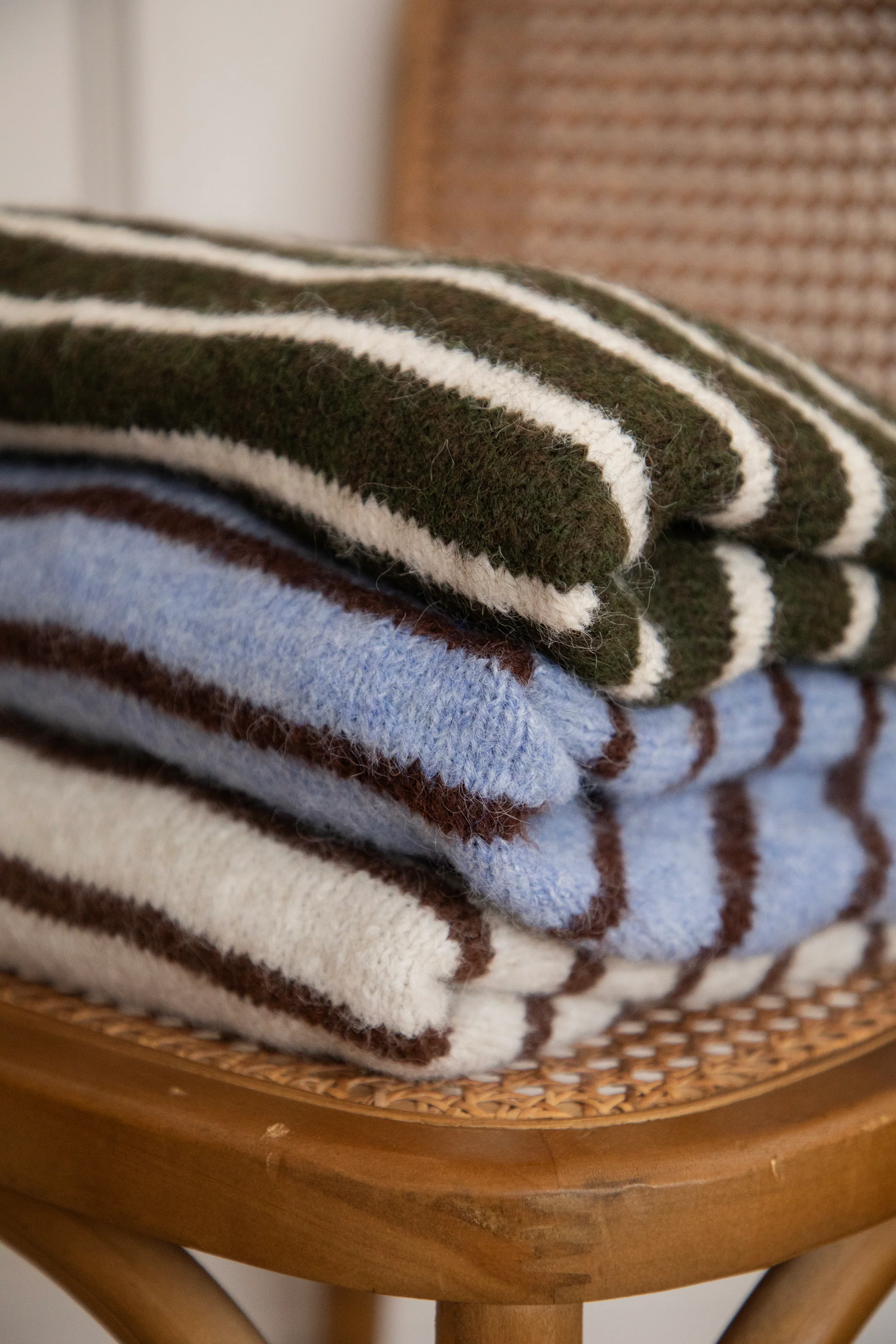 Samantha Stripe Beige/Choco - Trui - Image 13