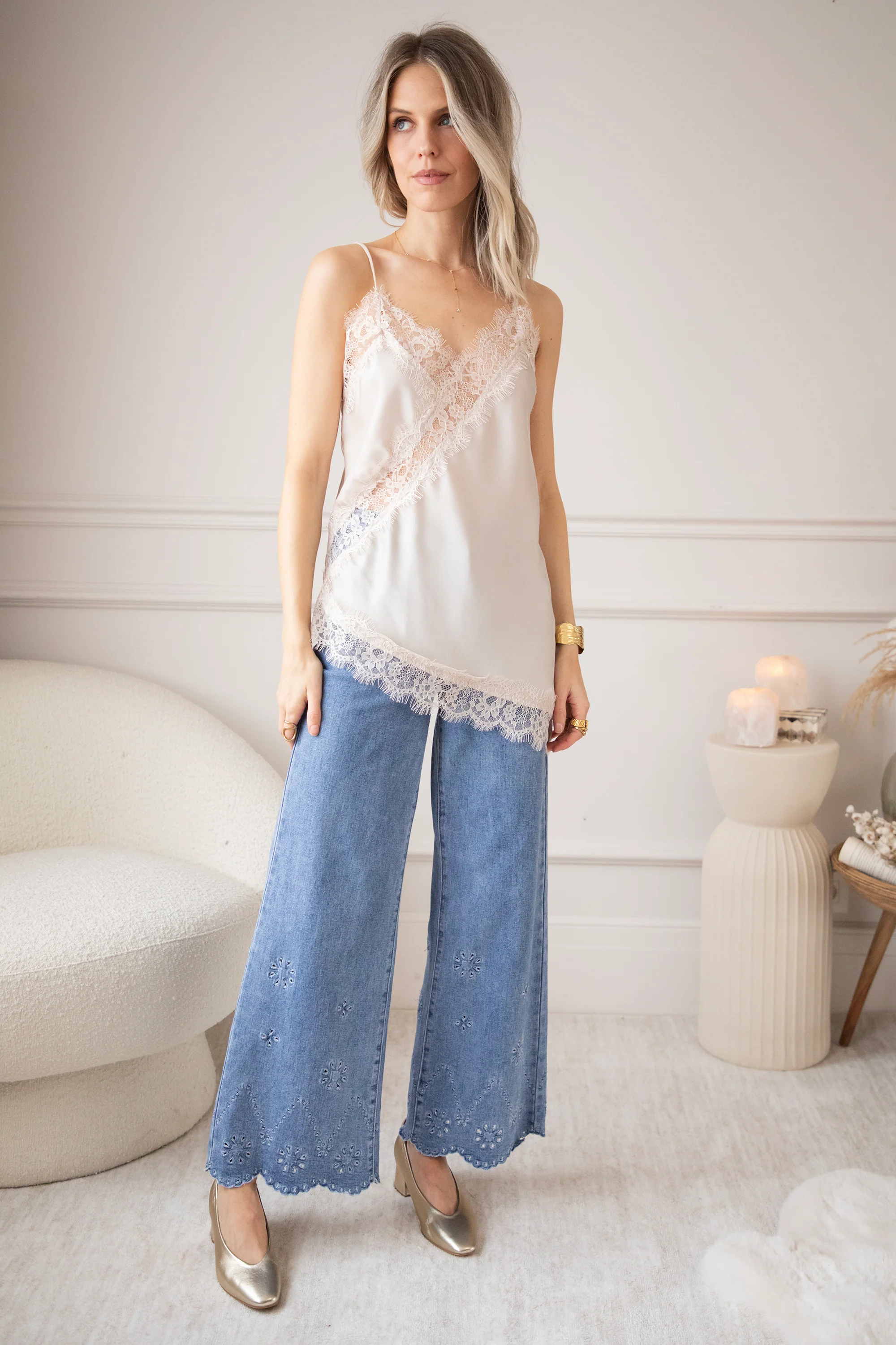 Sibelle Lace Curve Ecru - Top - Image 5