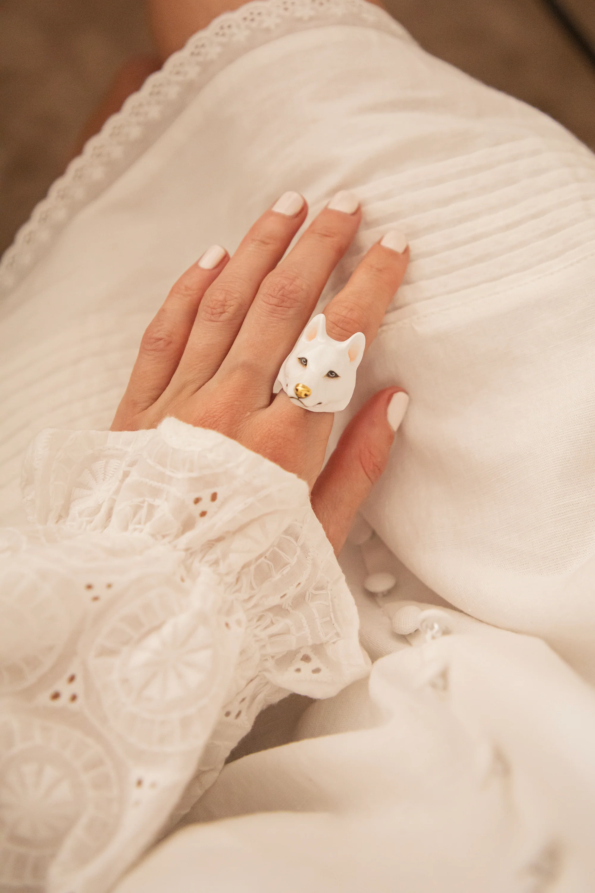 Siberian Husky White - Ring - Image 3