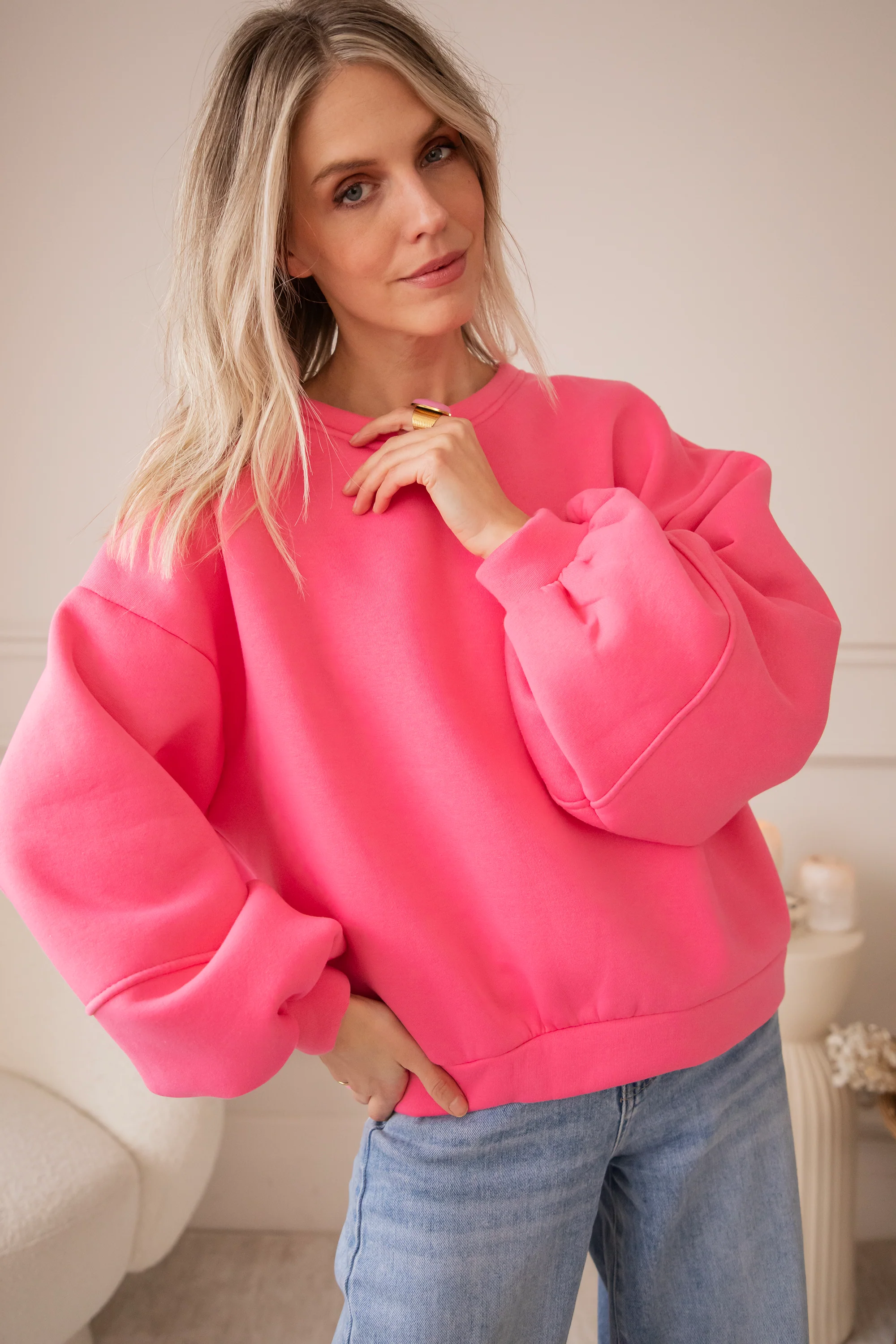 Snuggle Up Fuchsia - Sweater - Image 3
