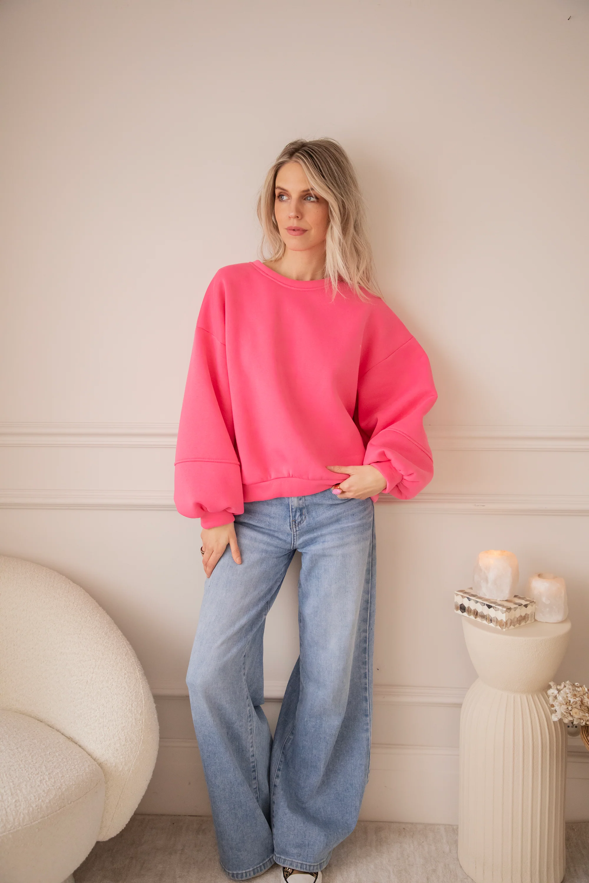 Snuggle Up Fuchsia - Sweater - Image 7