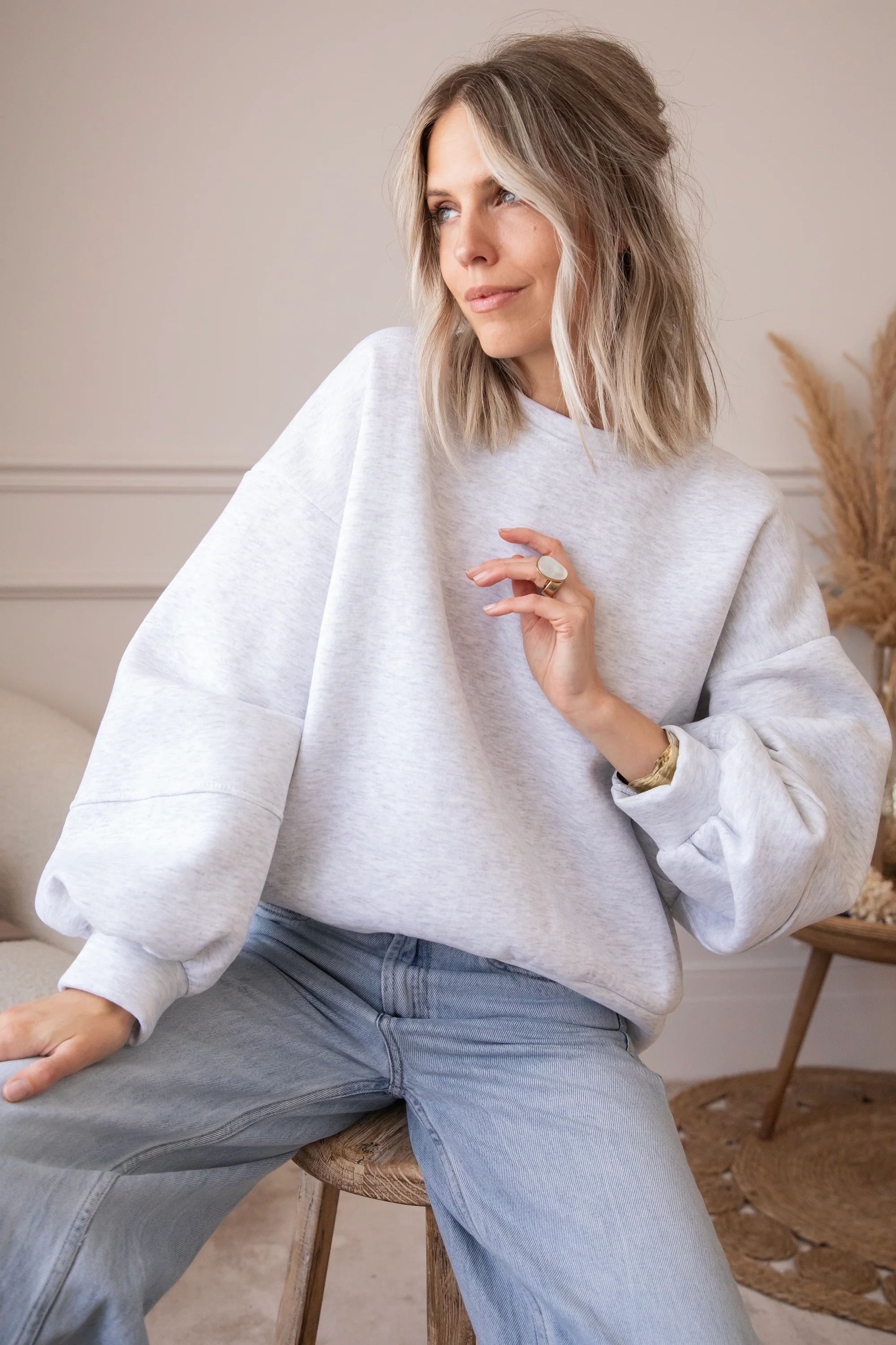 Snuggle Up Soft Grey - Sweater - Image 12