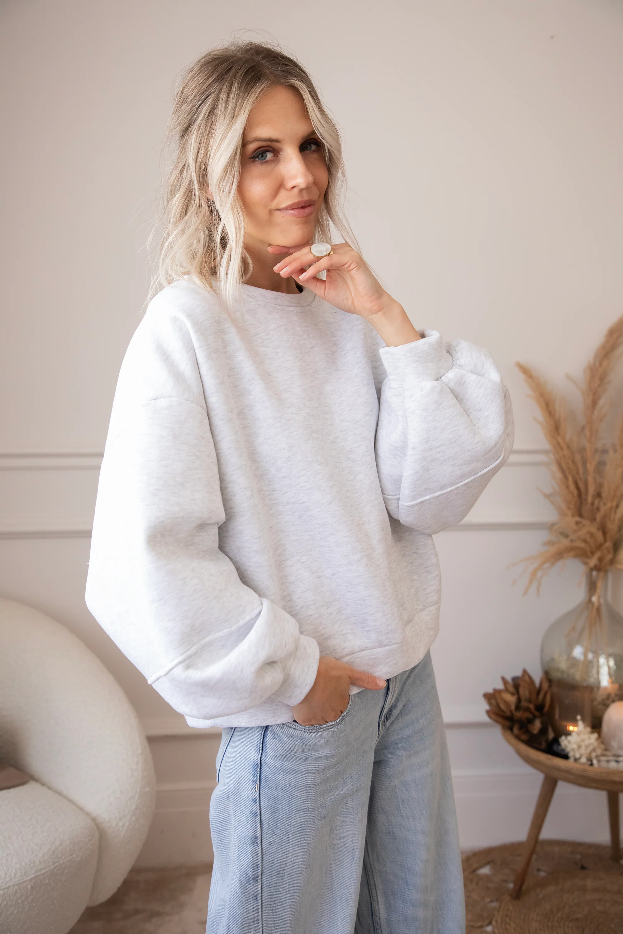 Snuggle Up Soft Grey - Sweater - Image 13