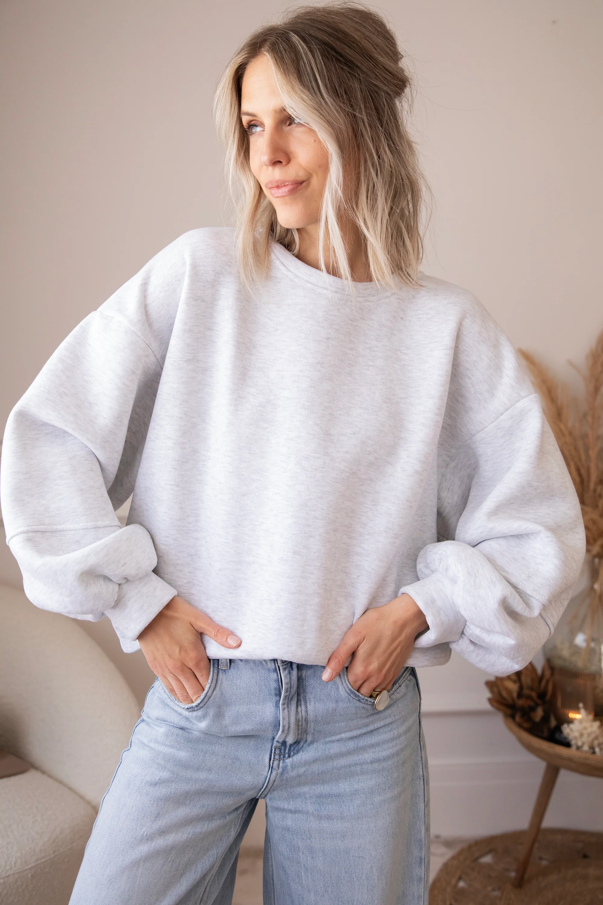 Snuggle Up Soft Grey - Sweater - Image 17